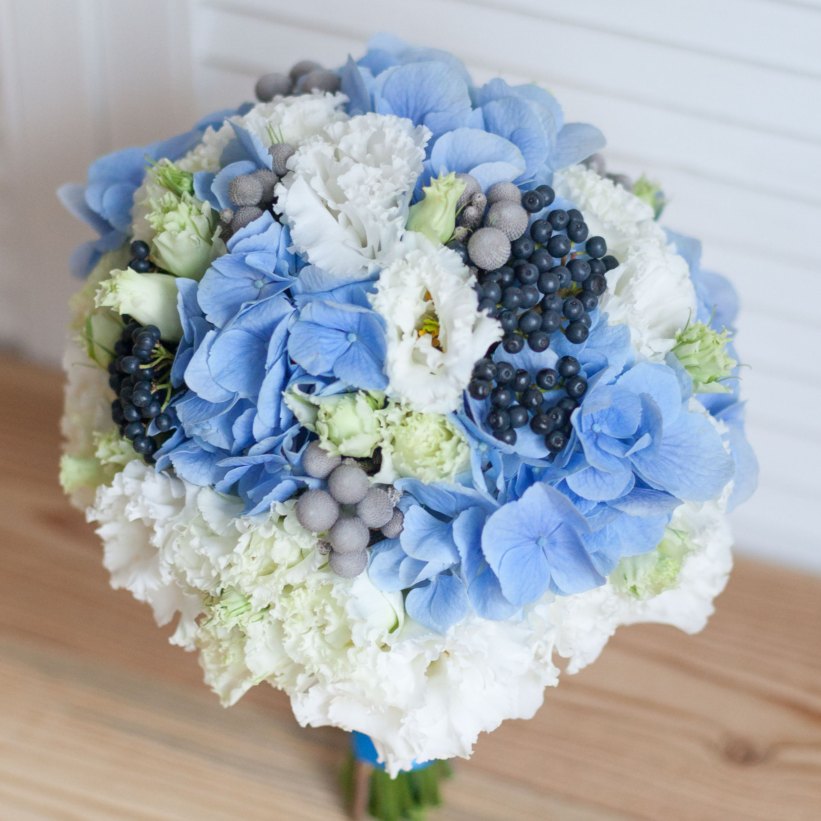 Букет невесты в голубых тонах Маргарита Гладкова флорист
