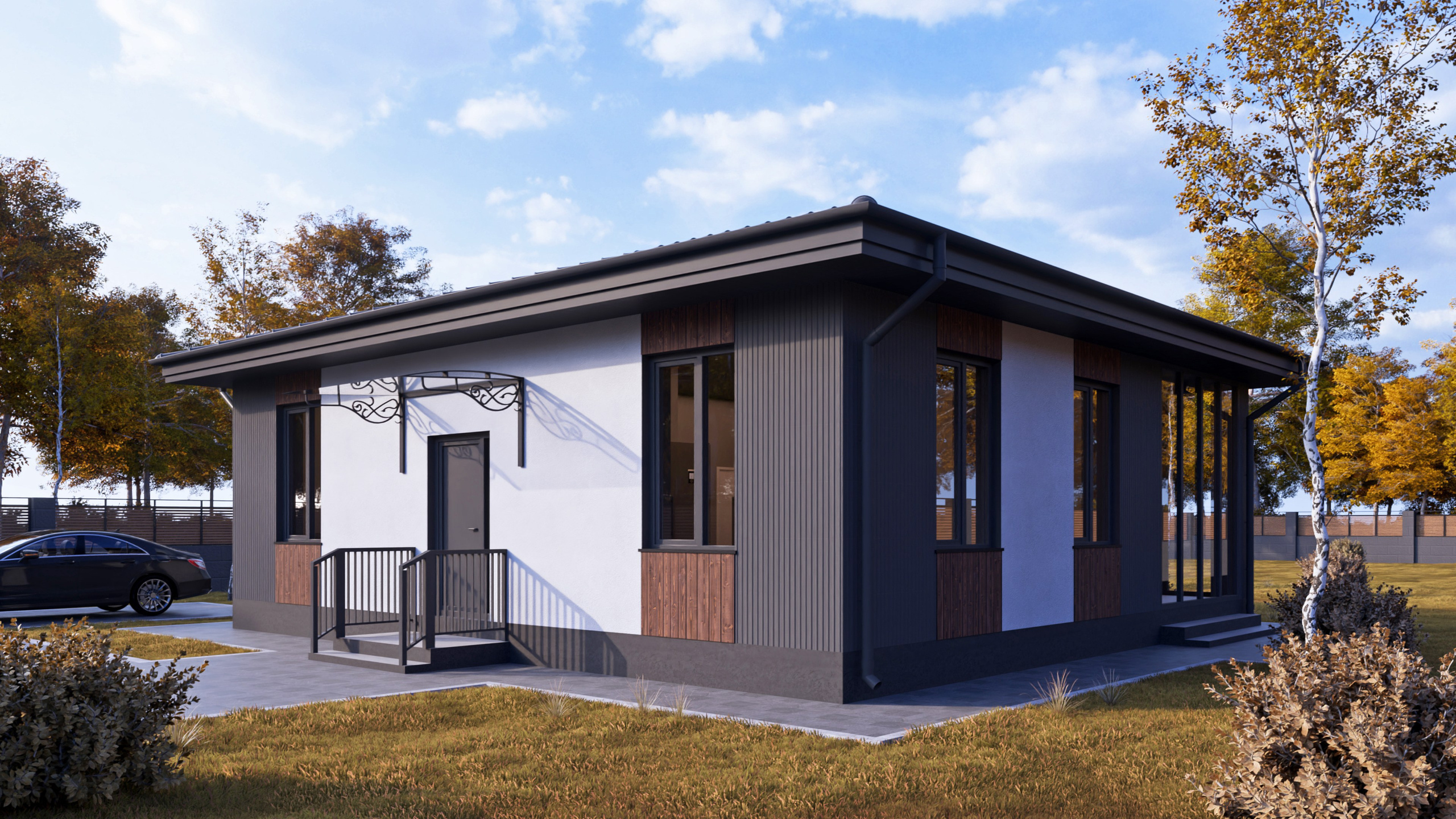 Домокомплект "КомбиДом 105", входная группа.