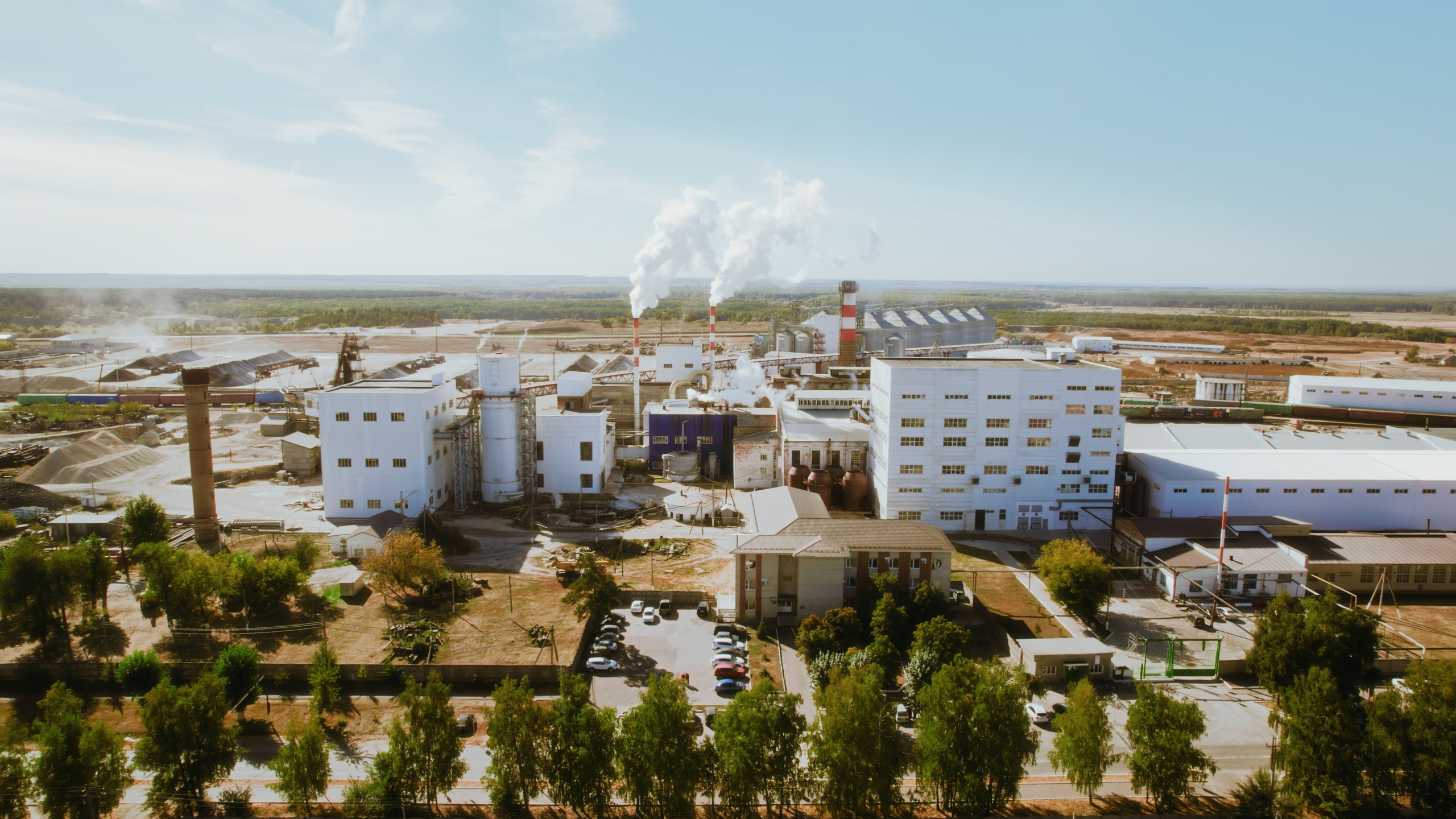 Аэросъемка завода от Samsonov Media