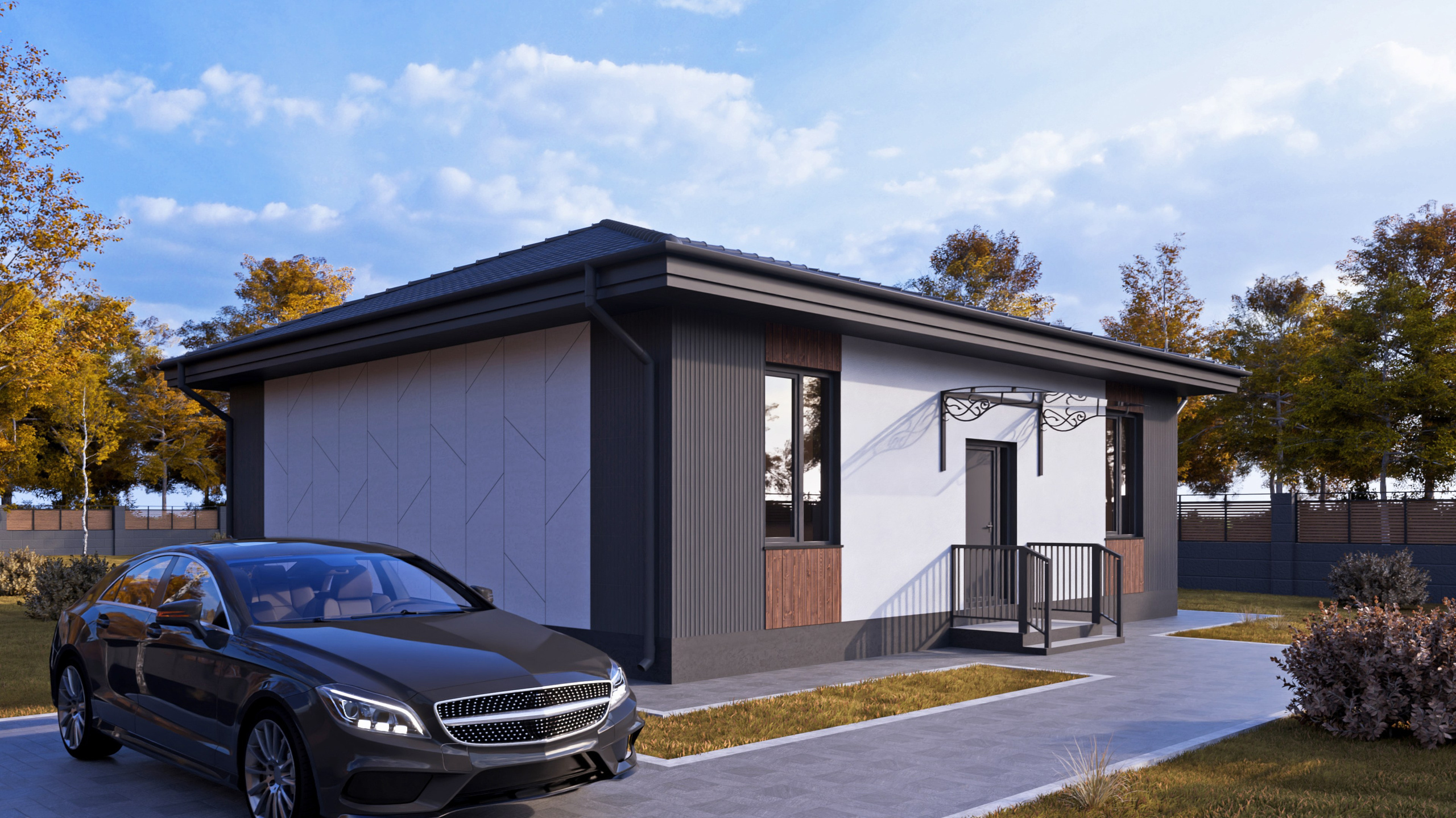 Современные технологии строительства, дома серии "КомбиДом 105" от ГК "БыстроДом"