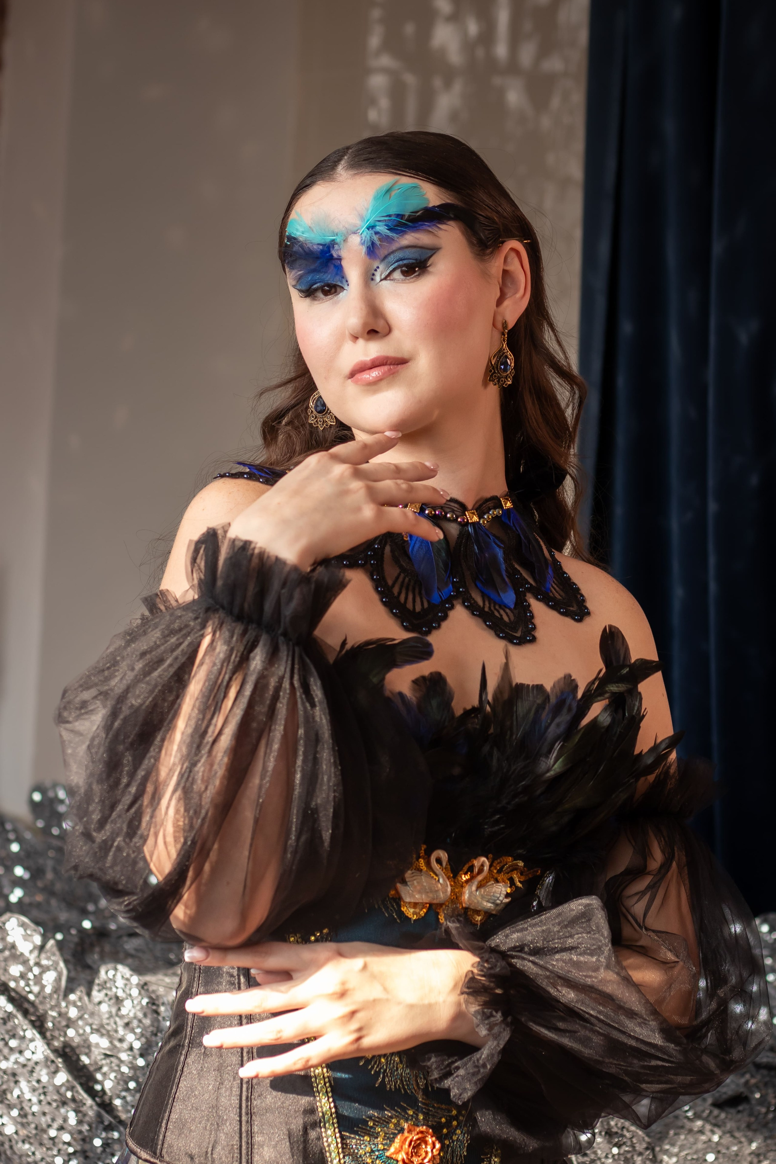 Женский портрет крупным планом в нежных пастельных оттенках, фотограф Карасёва Елена