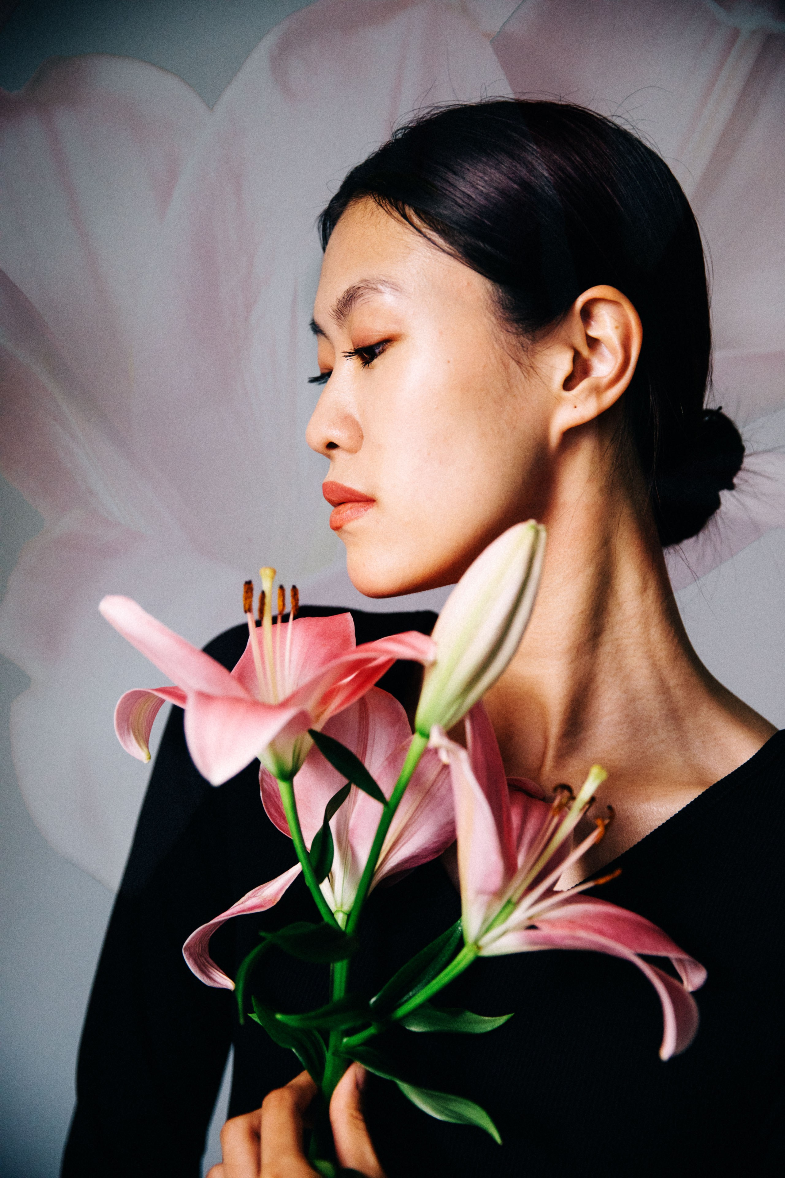 Эми. Мультиэкспозиция и ткань. Фотограф в Санкт-Петербурге Алена Сертакова