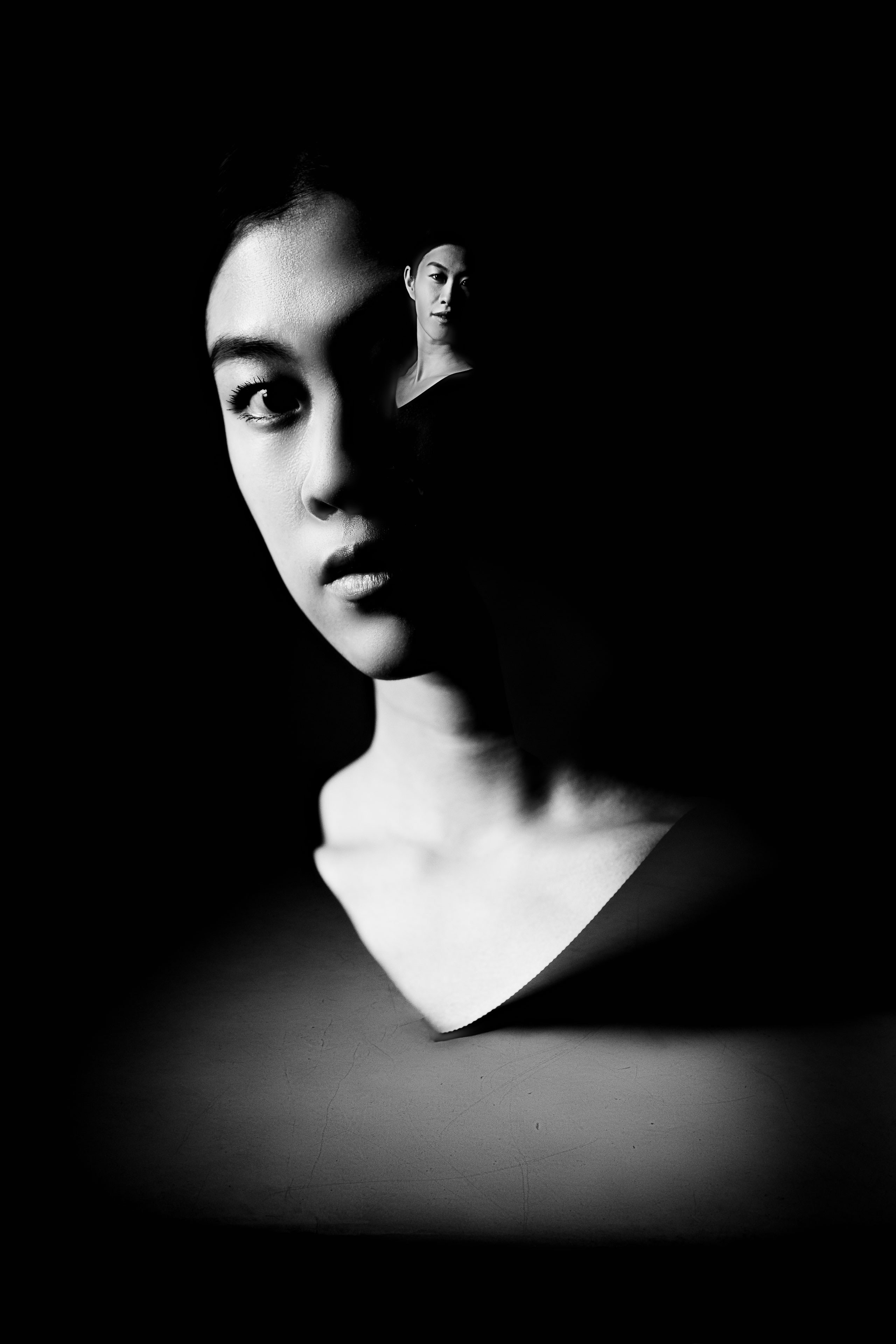 Эми. Мультиэкспозиция и ткань. Фотограф в Санкт-Петербурге Алена Сертакова