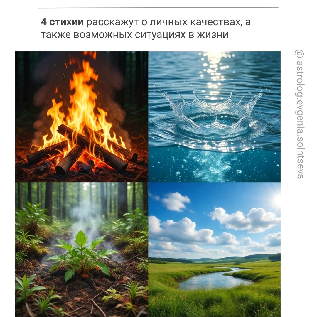4 стихии расскажут о личных качествах, а также возможных ситуациях в жизни. Астролог Евгения Солнцева. Составлю и расшифрую Натальную карту