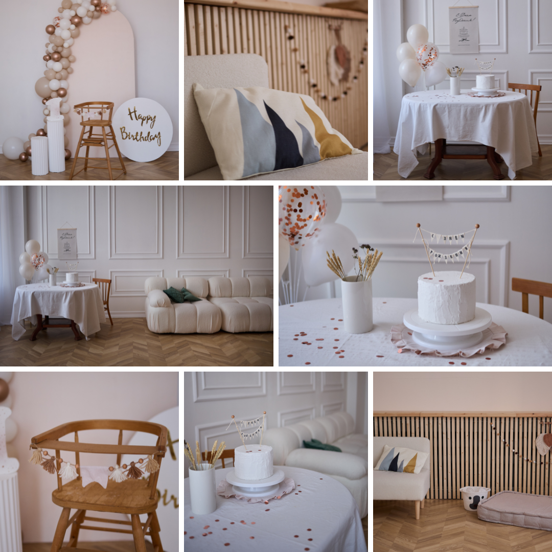 Фотостудия Roomy в Краснодаре | Семейные и детские съёмки дней рождения от 1 до 5 лет, аренда зала фотостудии