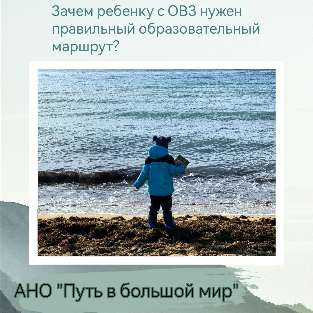 Зачем ребенку с ОВЗ правильный образовательный маршрут?. АНО «Центра социальных проектов «Путь в большой мир»