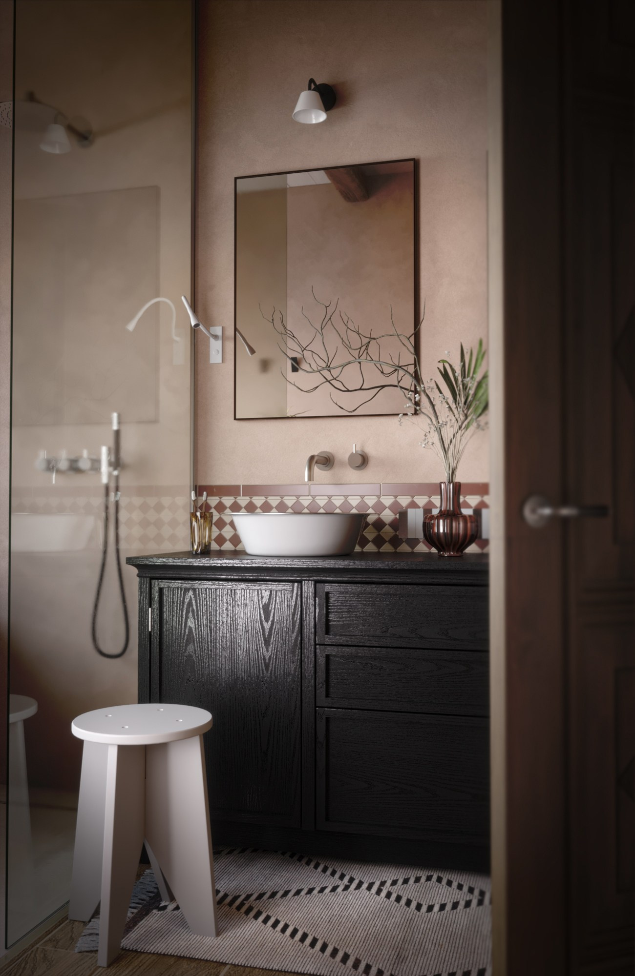 Terra Bath by Alena Krasnova. 3D visualization for architects and designers