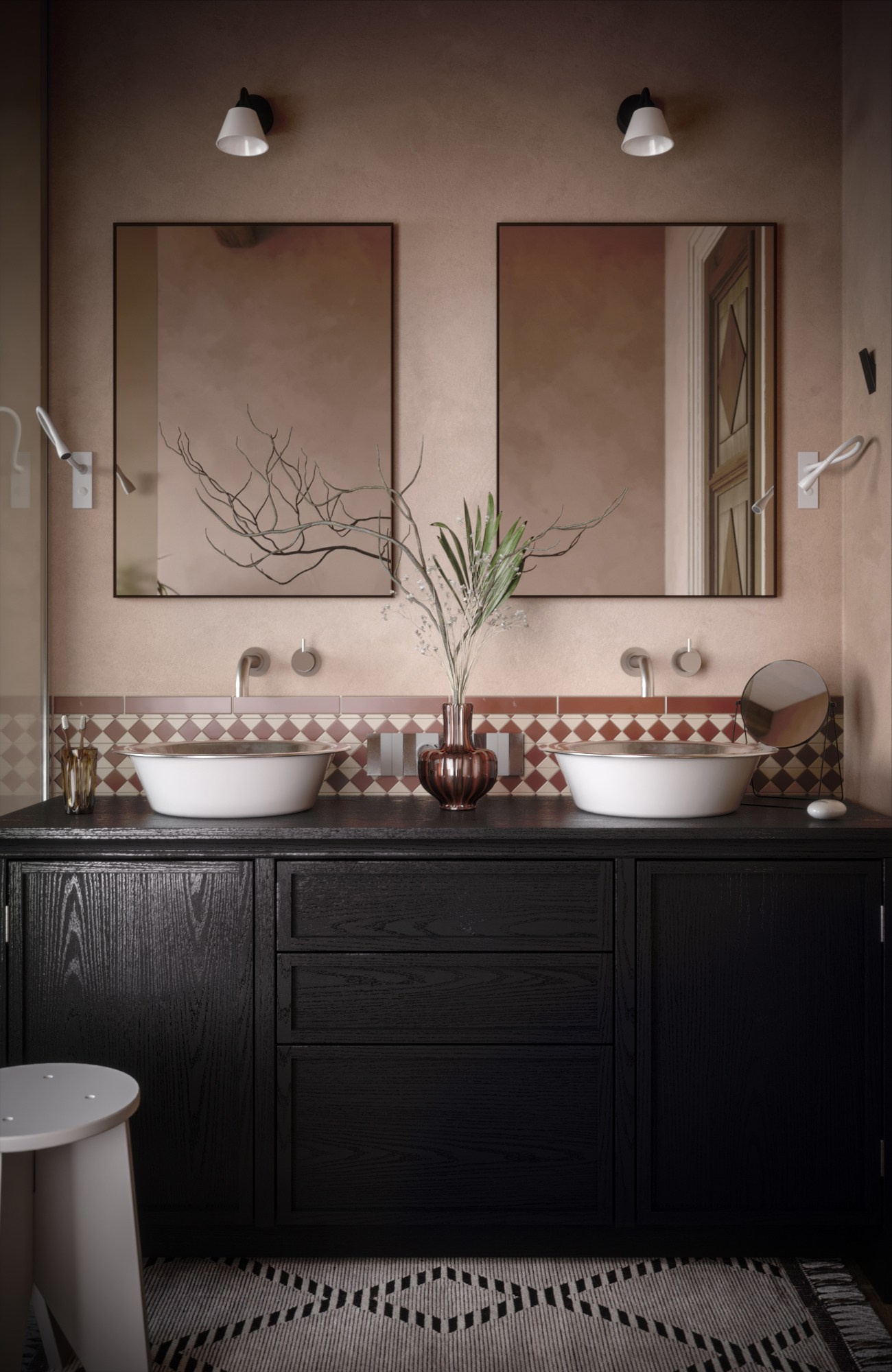 Terra Bath by Alena Krasnova. 3D visualization for architects and designers