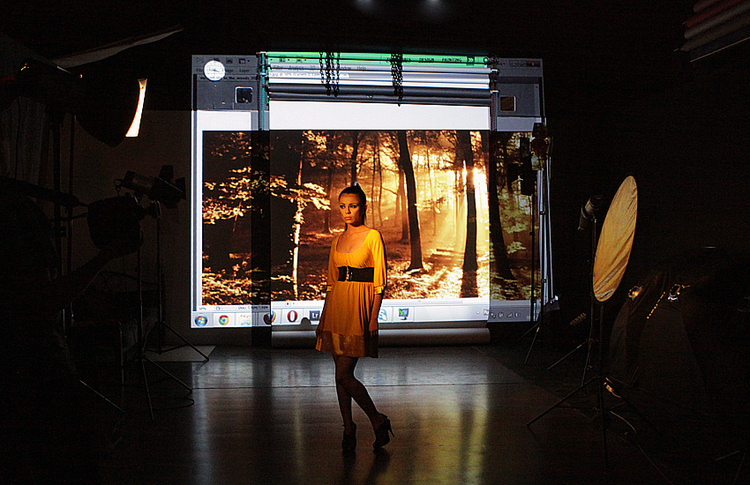 Фотосъемка с проектором. Свадебный и портретный фотограф из Санкт-Петербурга Геннадий Чистов