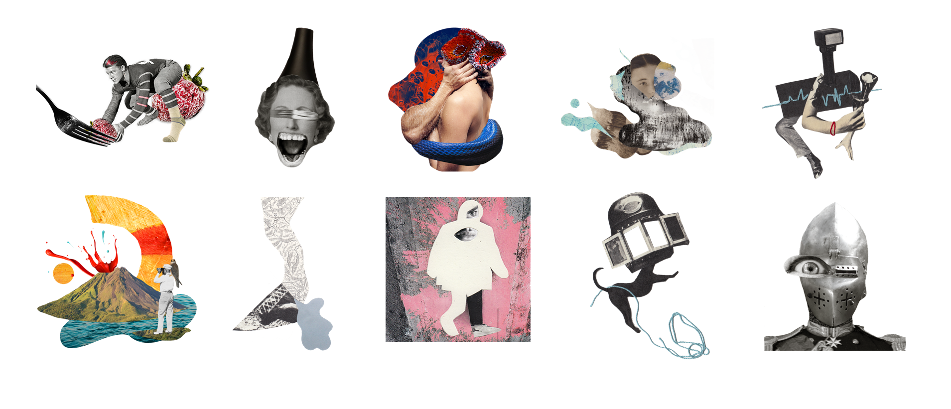 Стикеры Aludecollage для Telegram. Аля Сегова