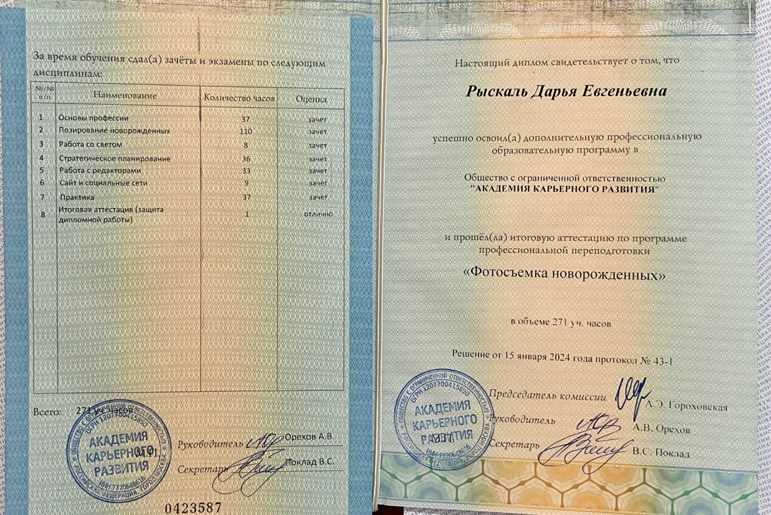 Фотограф новорождённых Волгоград Волжский Дарья Рыскаль