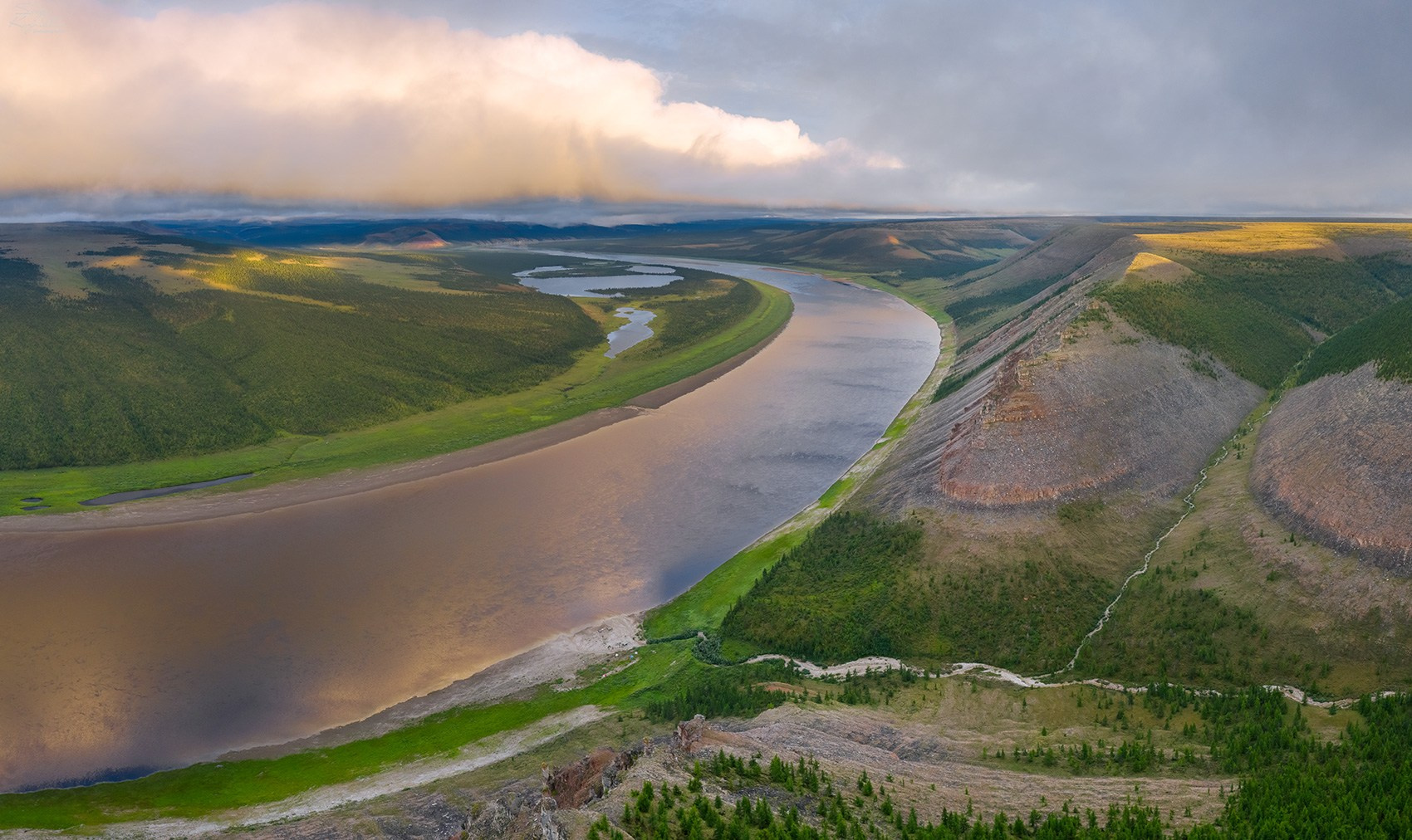 Река Оленёк, нижнее течение