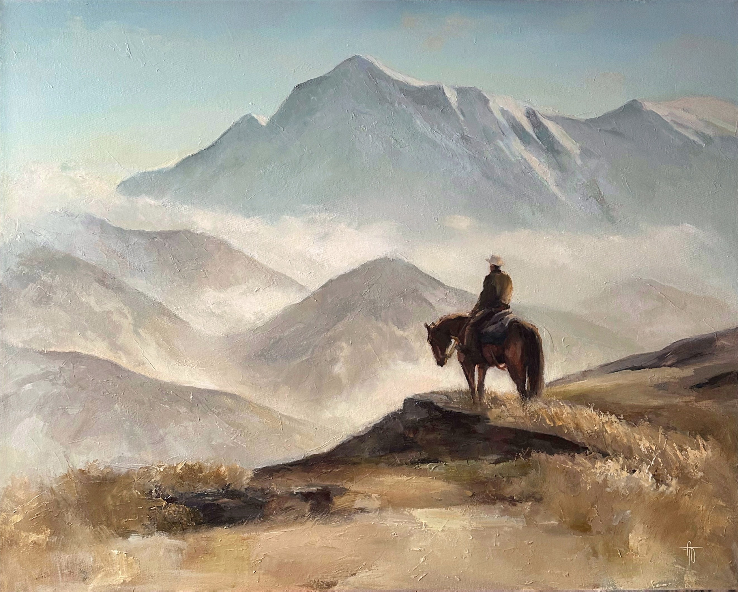 Абстрактный пейзаж. Художник Огородникова Татьяна