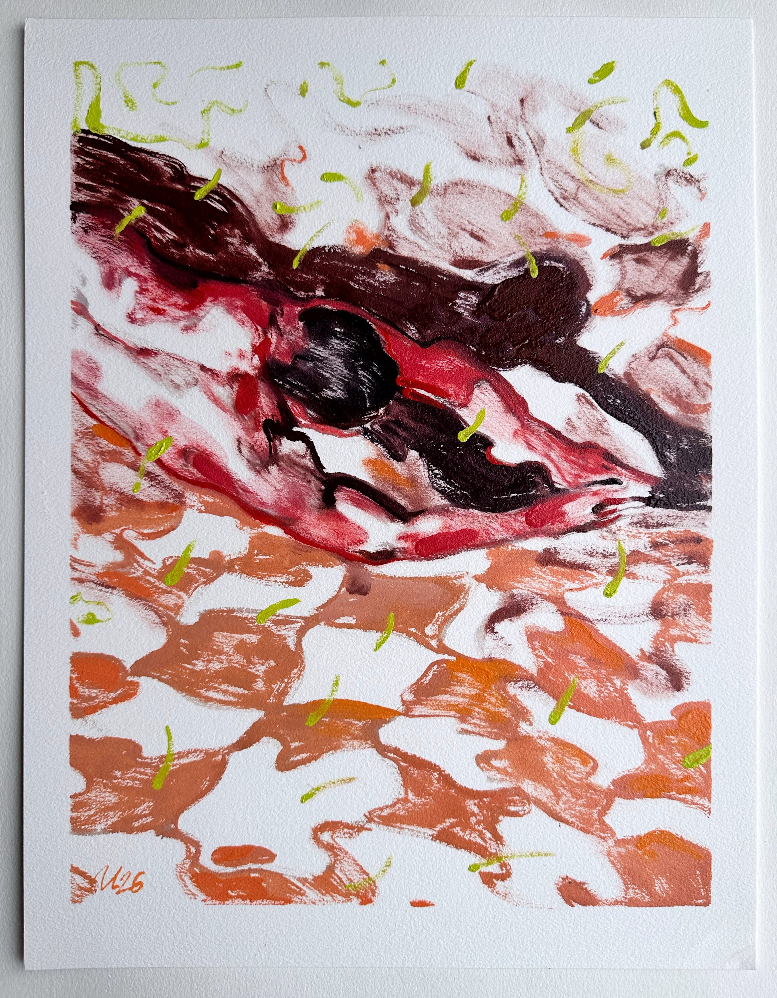 Доступные работы на бумаге (акрил/масло). Визуальный художник Илья Филатов