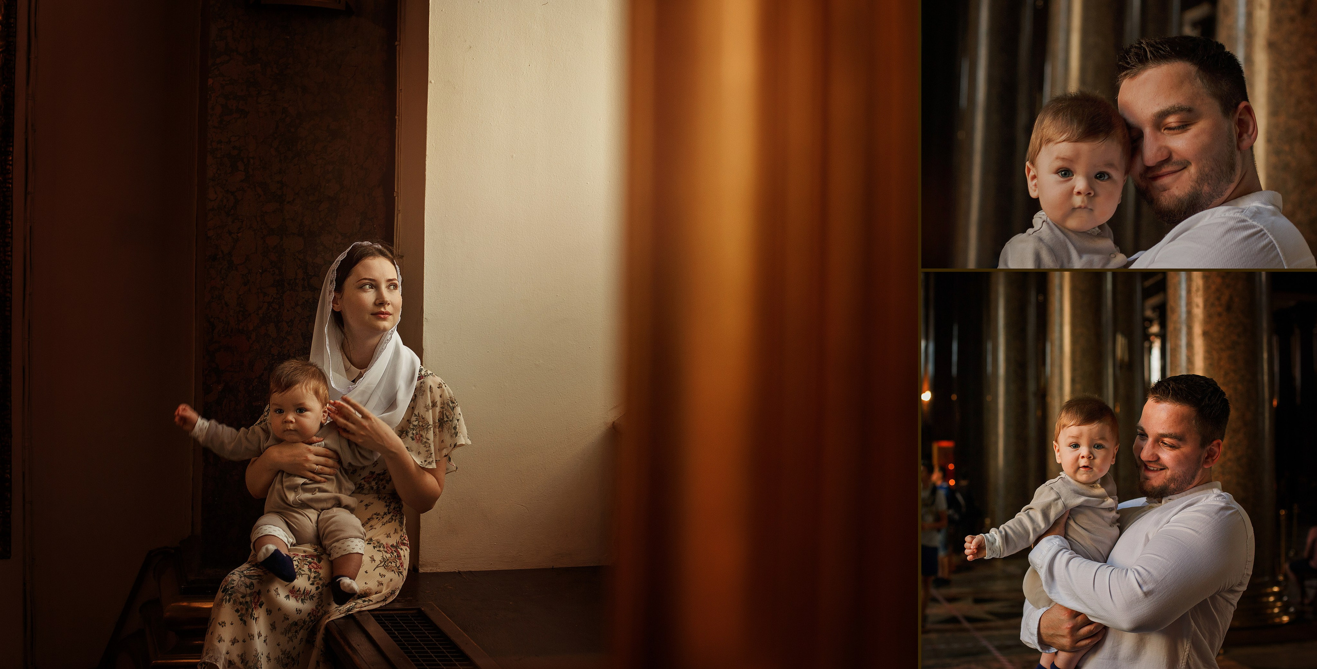 Фотосессия крещения новорожденных