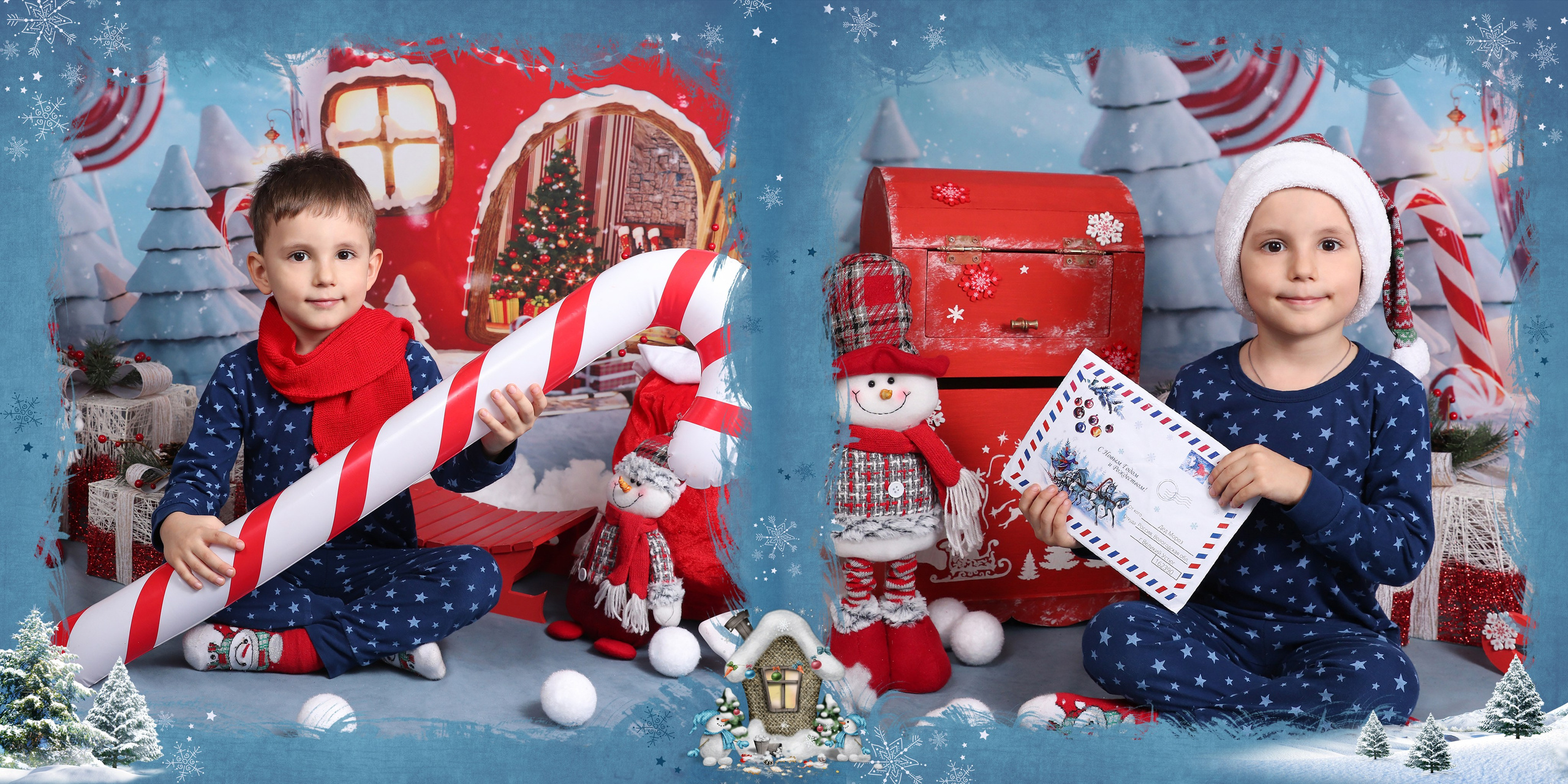 Почта деда Мороза. Детский фотограф в Алматы, виньетки, выпускной альбом Алматы