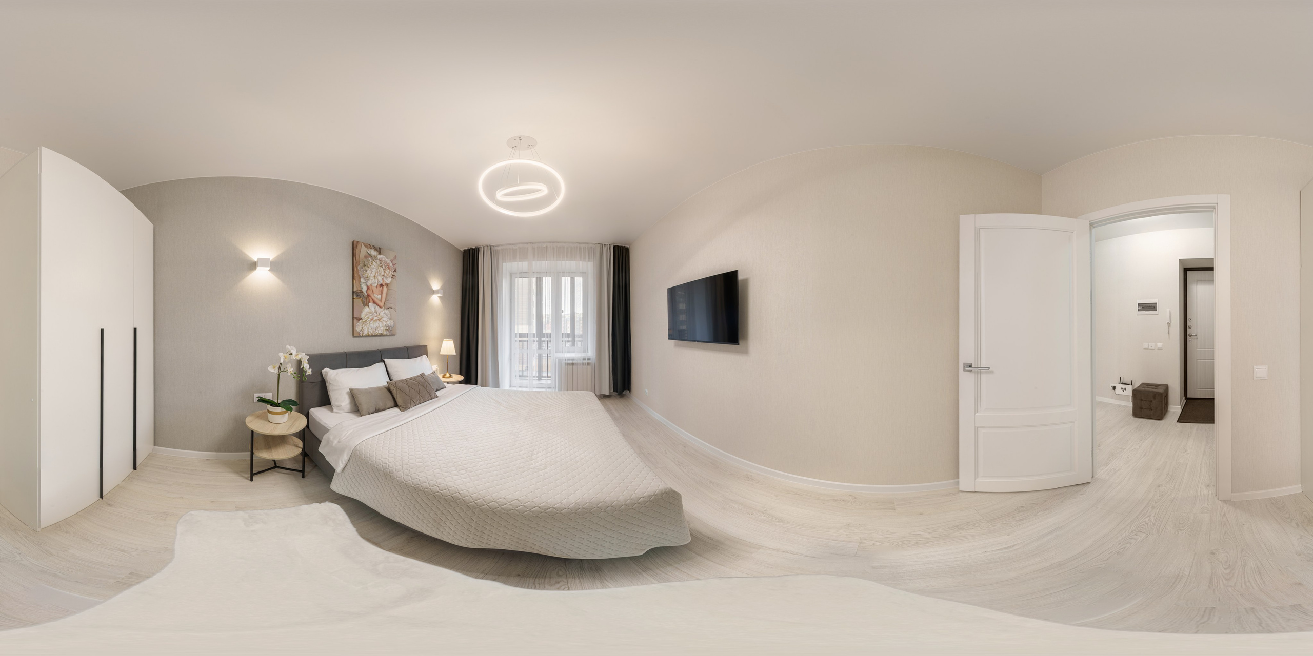 Панорама квартиры для посуточной сдачи в аренду на Южном Берегу, Красноярск