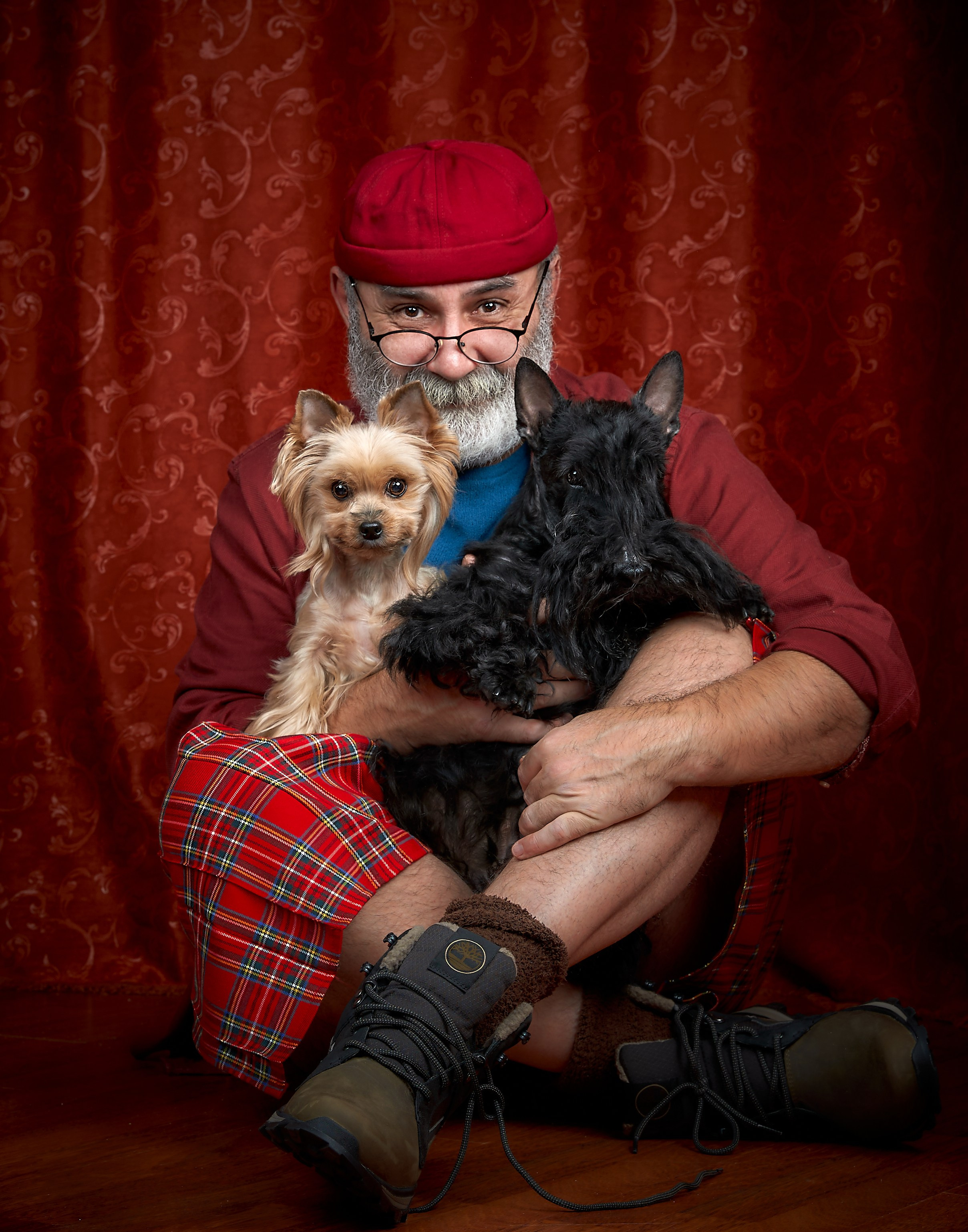 Фото с собаками в студии