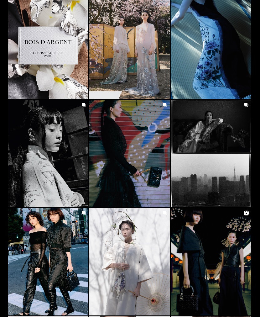 Пример хорошего визуала Dior