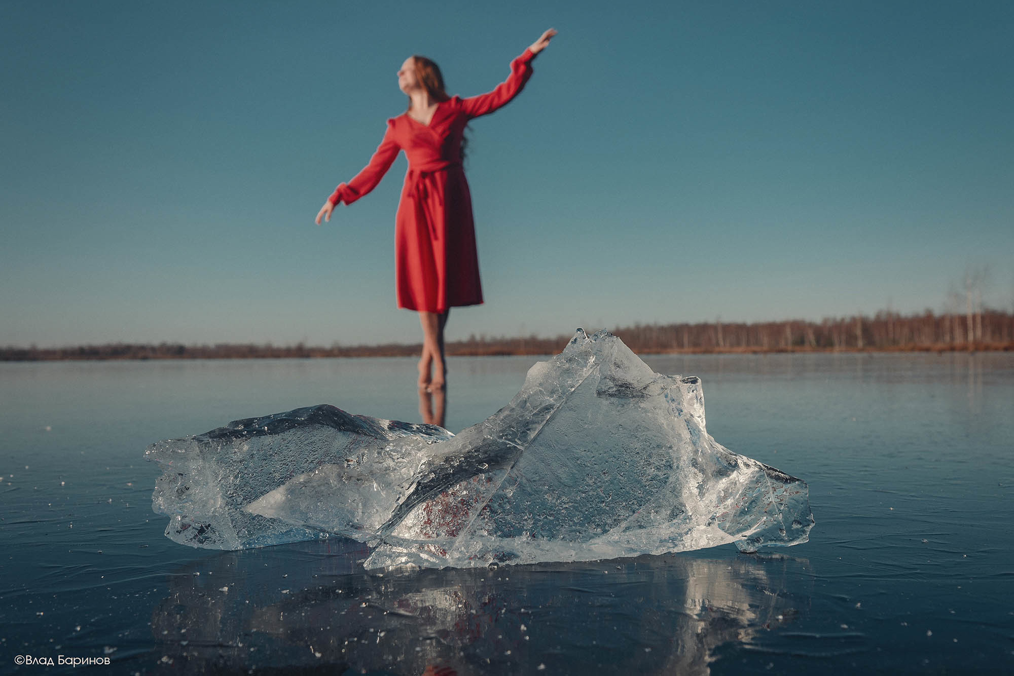 фотосессия на льду в Нижнем Новгороде