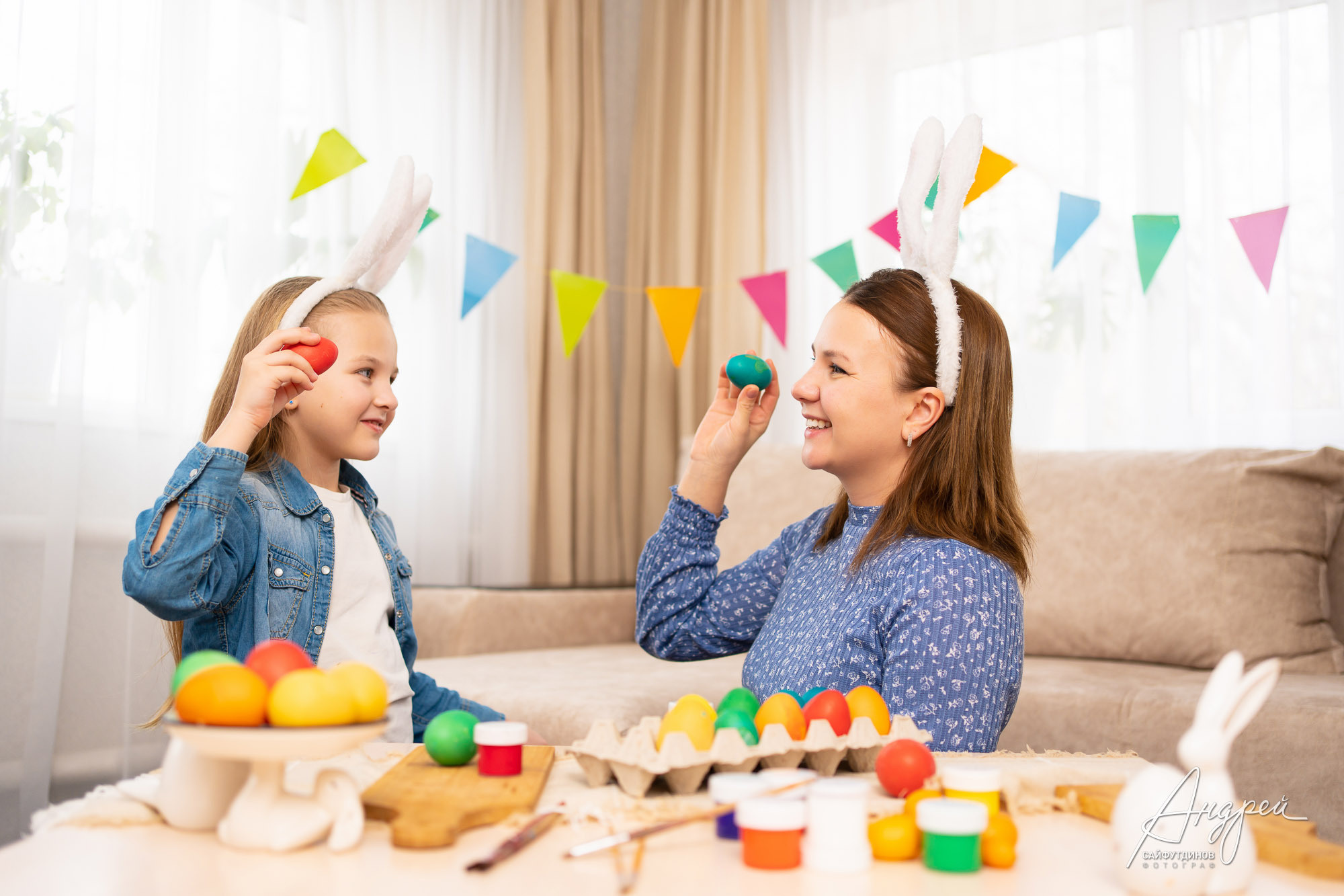 Домашняя Пасхальная фотосессия. Свадебный и семейный фотограф в Ростове-на-Дону. Андрей Сайфутдинов