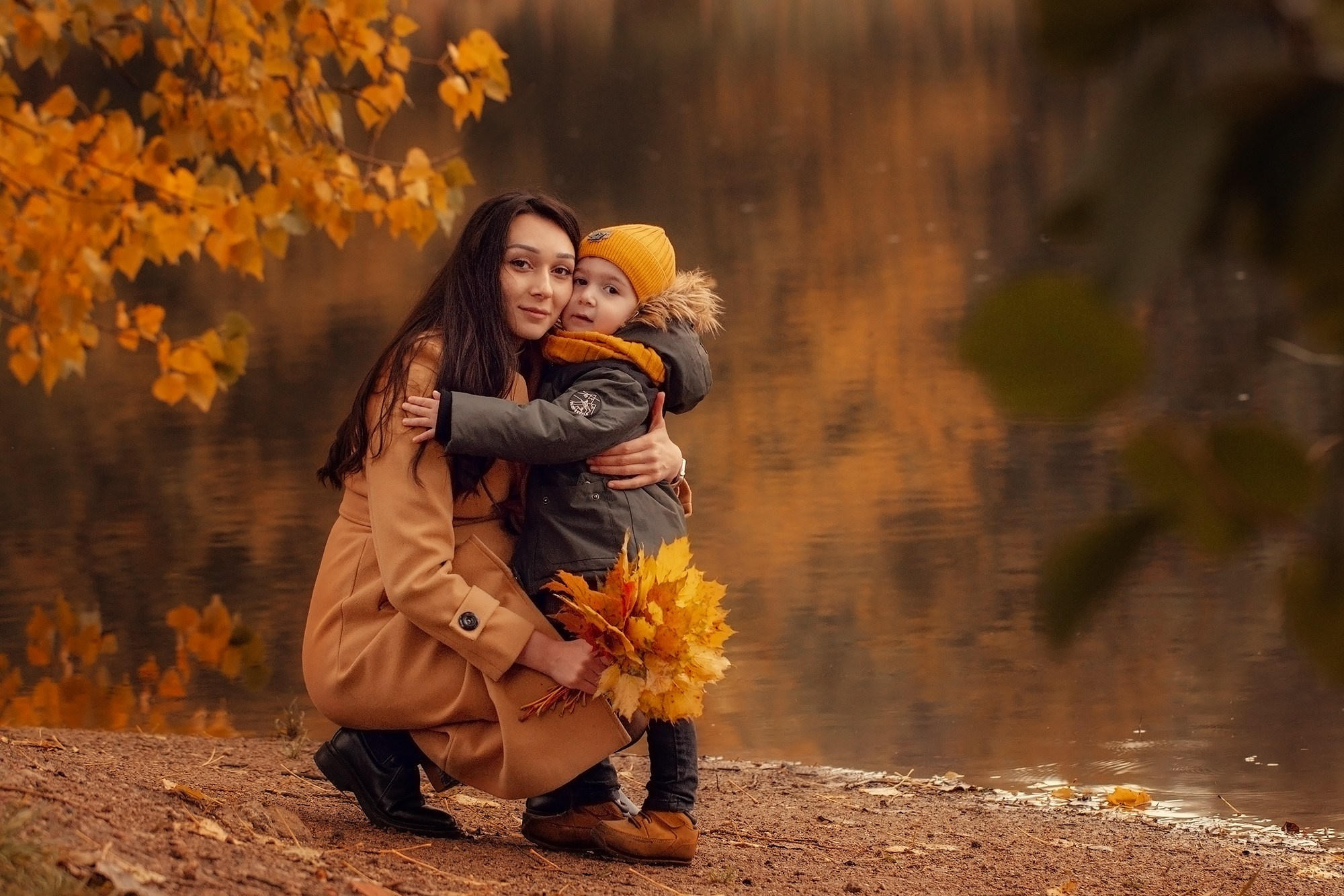 Прогулка по осеннему парку. Семейный фотограф в Калининграде Надежда Гриднева