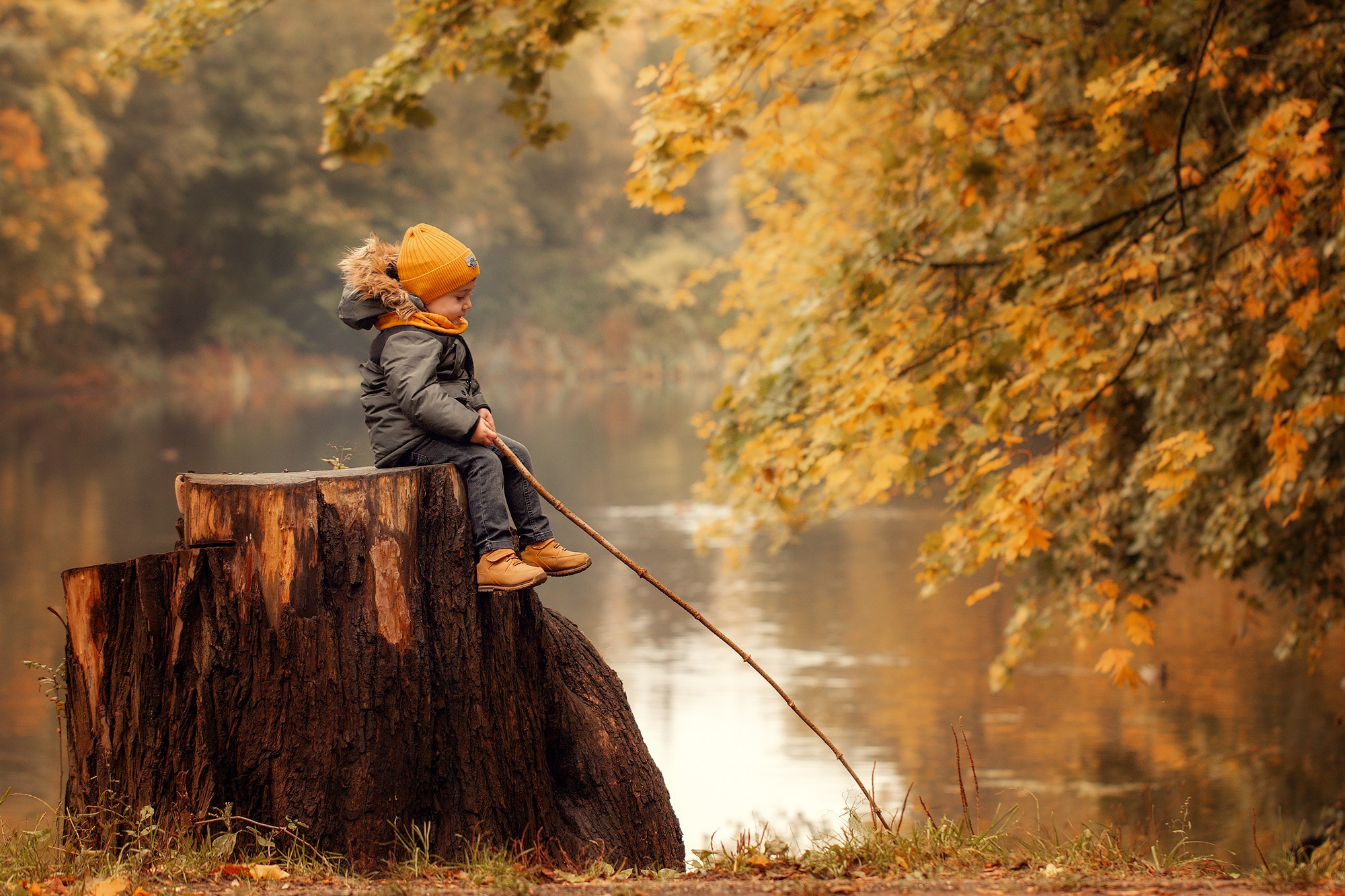 Прогулка по осеннему парку. Семейный фотограф в Калининграде Надежда Гриднева