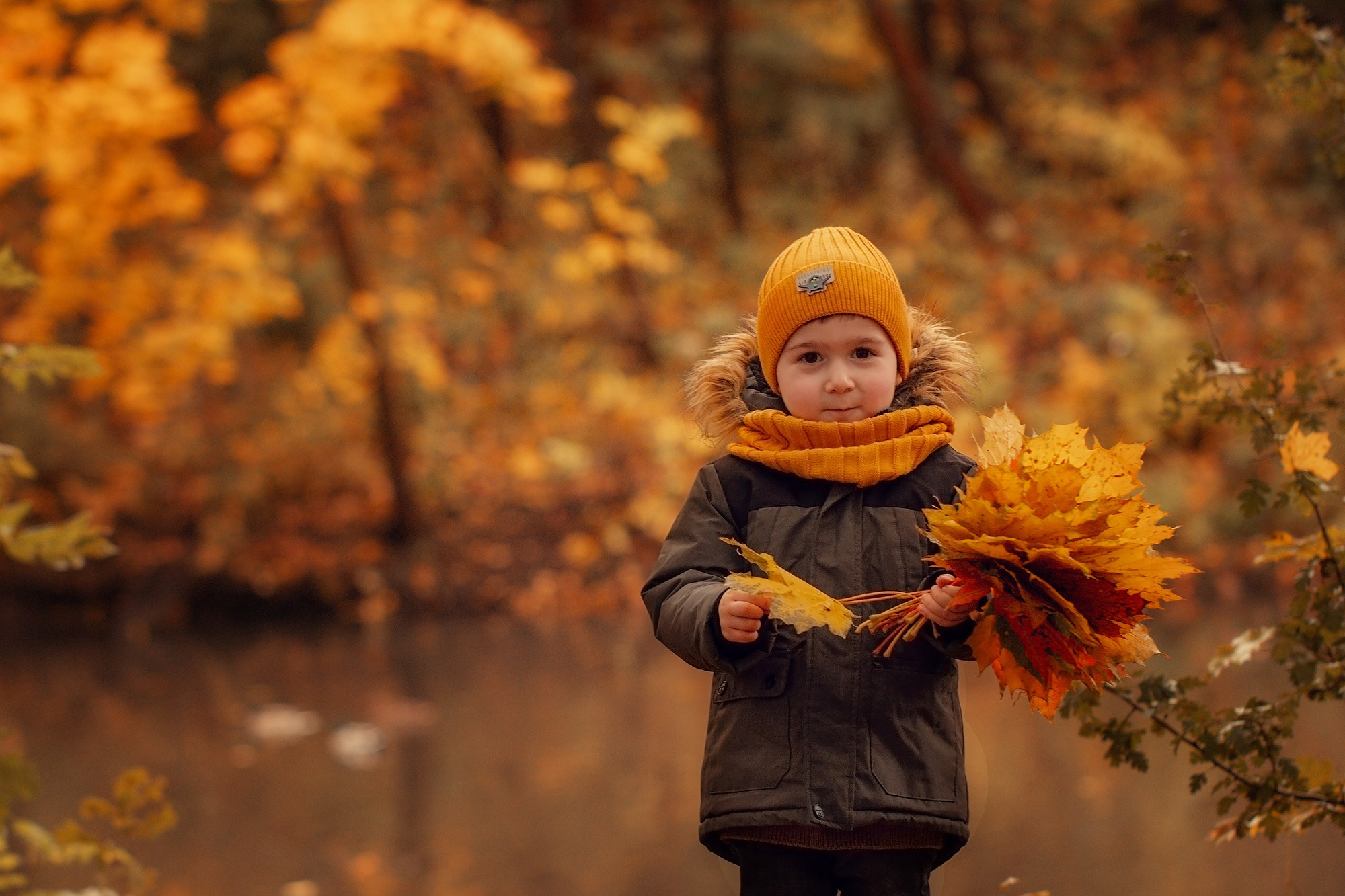 Прогулка по осеннему парку. Семейный фотограф в Калининграде Надежда Гриднева