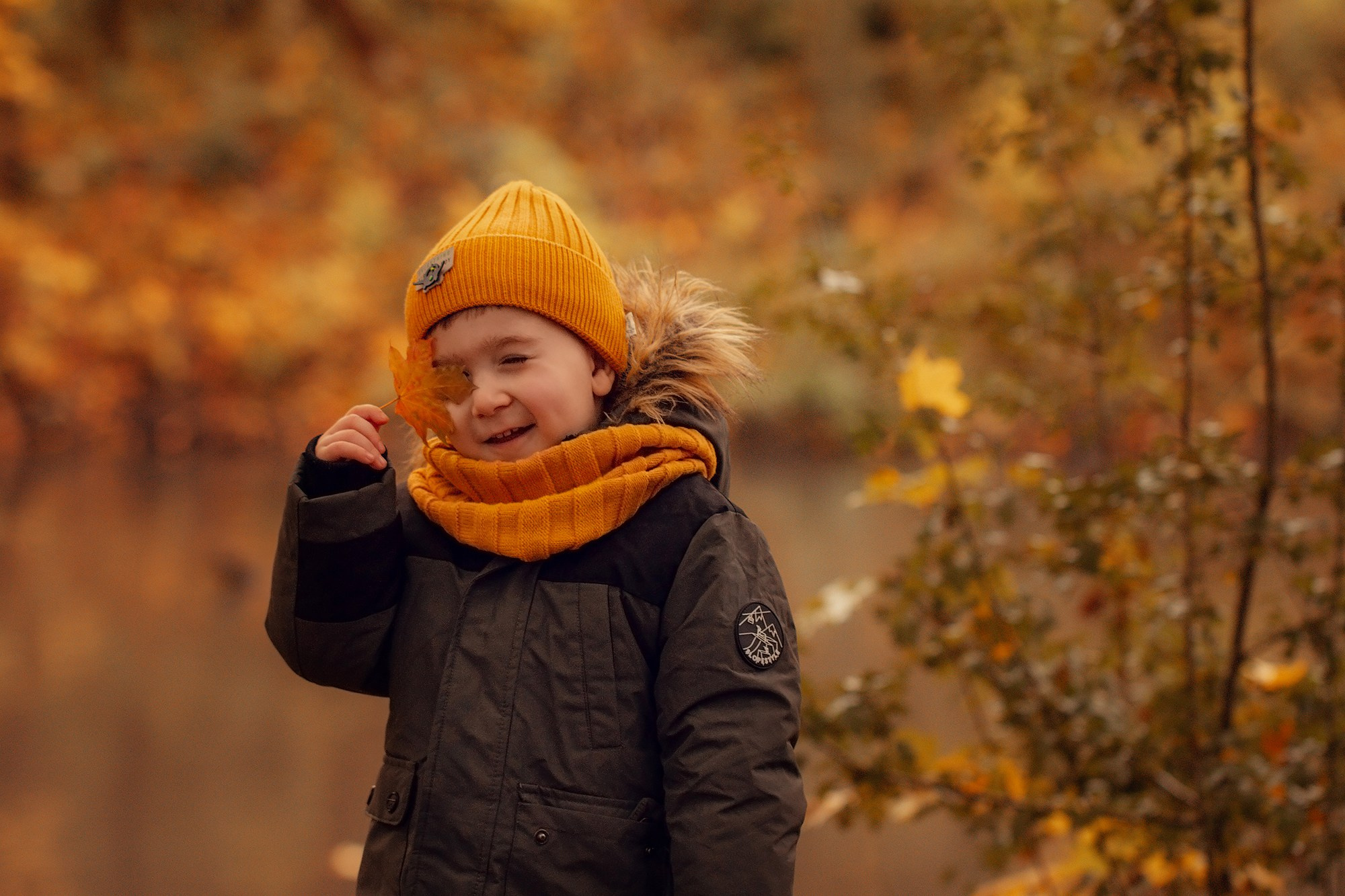 Прогулка по осеннему парку. Семейный фотограф в Калининграде Надежда Гриднева