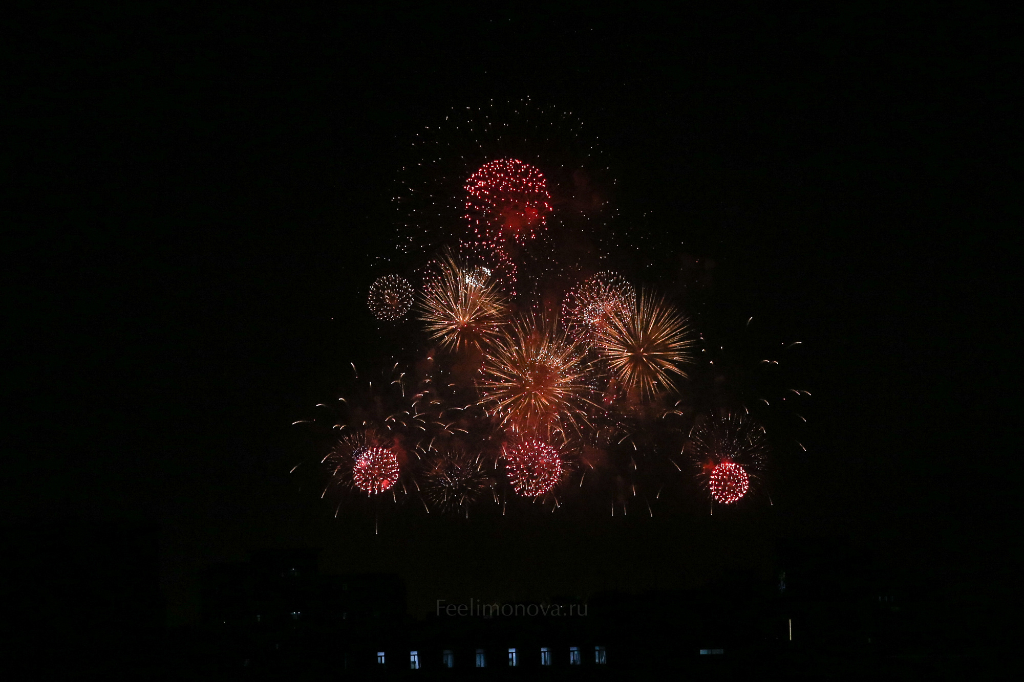 Салют в честь 70-летия КНР. Фотограф Ольга Филимонова
