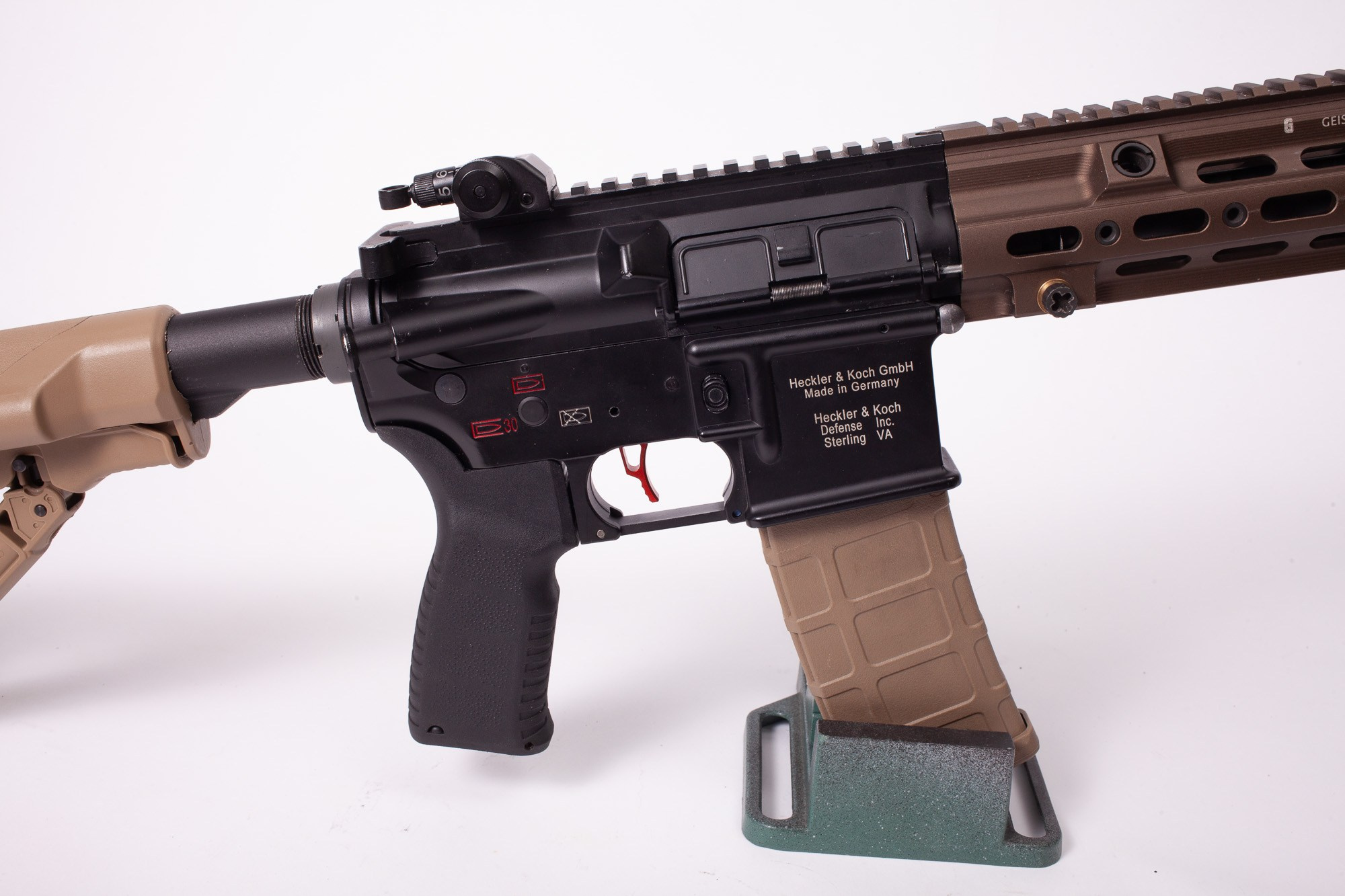 Тюнинг E&C HK416 c цевьём Geissele. Страйкбольная мастерская Бигич Воркшоп