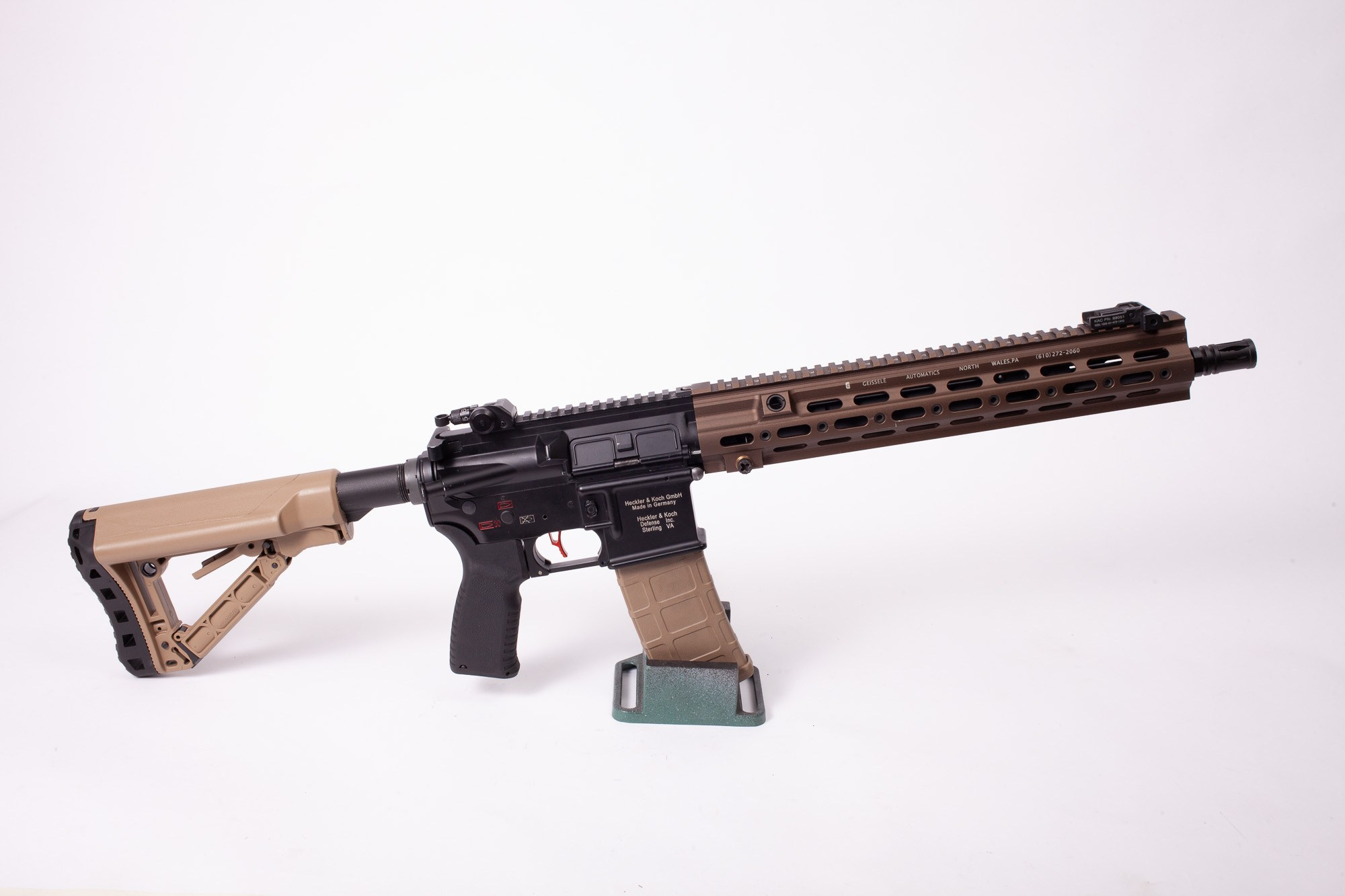 Тюнинг E&C HK416 c цевьём Geissele. Страйкбольная мастерская Бигич Воркшоп