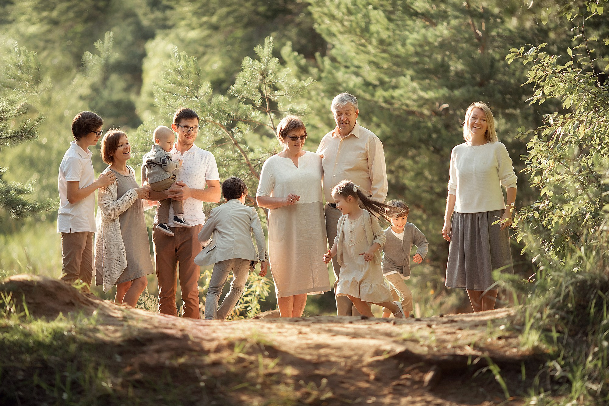 Фотосессия большой семьи. Семейный фотограф Татьяна Надеждина | Москва, Московская область, Ярославль
