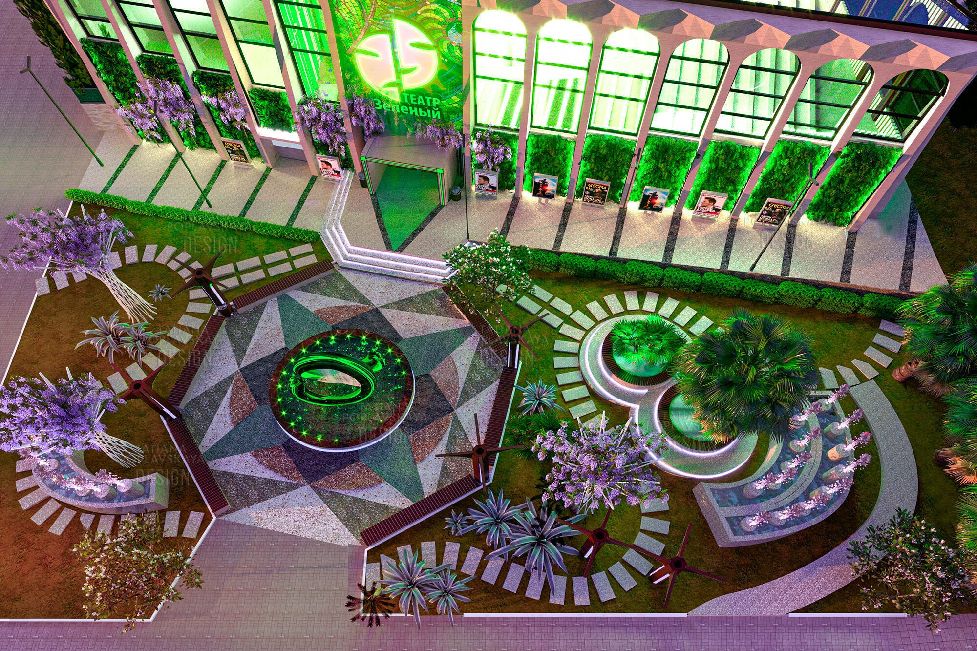 Реконструкция и благоустройство Зеленого Театра парка Ривьера Сочи. Интерьерный дизайнер в Сочи Поплавская Татьяна. Проектирование интерьеров и организация процесса ремонта