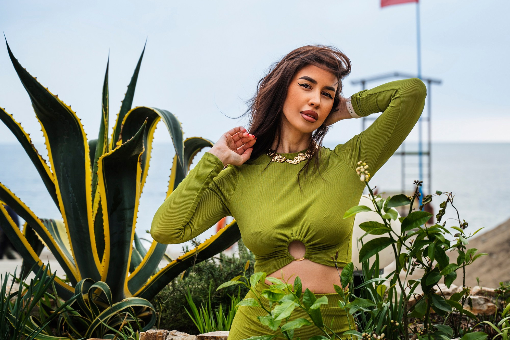 Фотосессия в городе Сочи на привокзальной площади