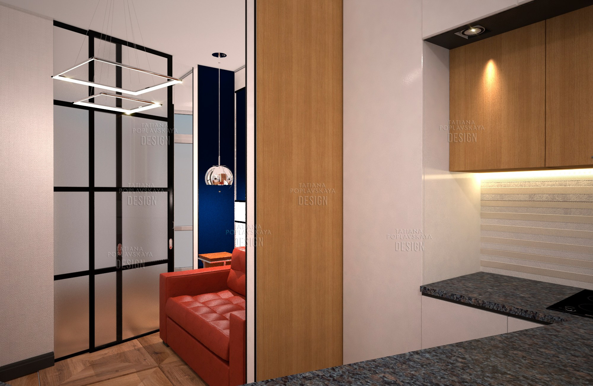 Дизайн квартиры в современном стиле. Интерьерный дизайнер в Сочи Поплавская Татьяна. Проектирование интерьеров и организация процесса ремонта