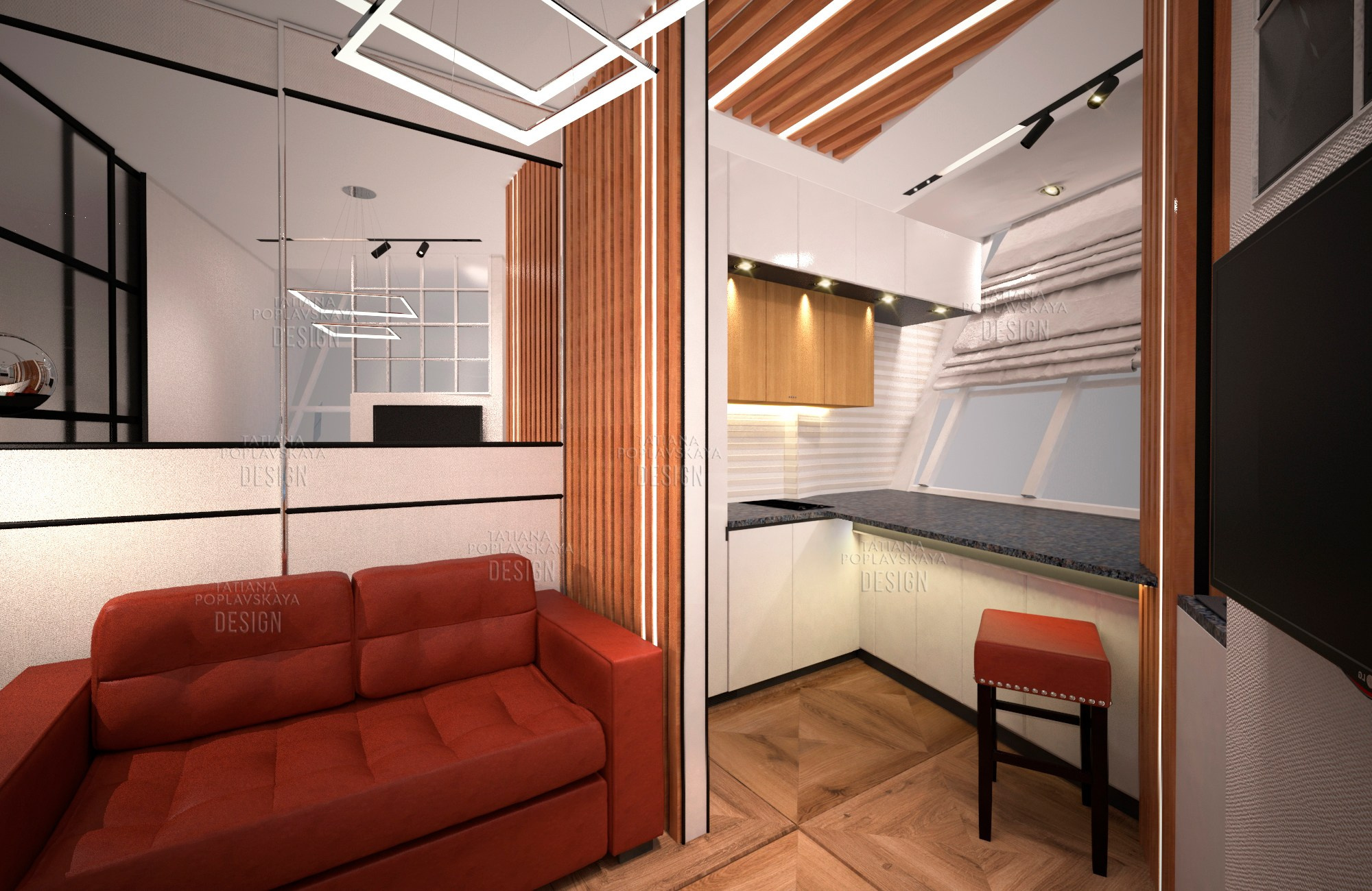 Дизайн квартиры в современном стиле. Интерьерный дизайнер в Сочи Поплавская Татьяна. Проектирование интерьеров и организация процесса ремонта