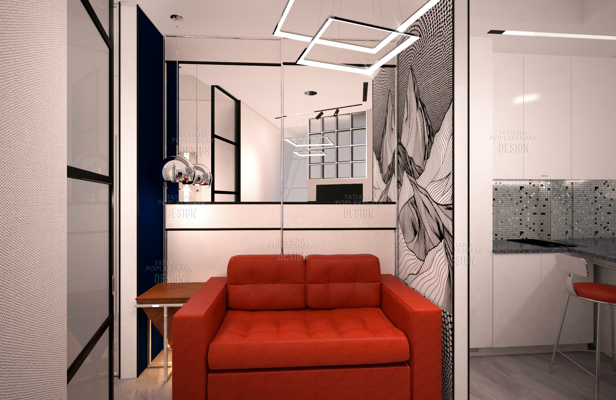 Дизайн квартиры в современном стиле. Интерьерный дизайнер в Сочи Поплавская Татьяна. Проектирование интерьеров и организация процесса ремонта