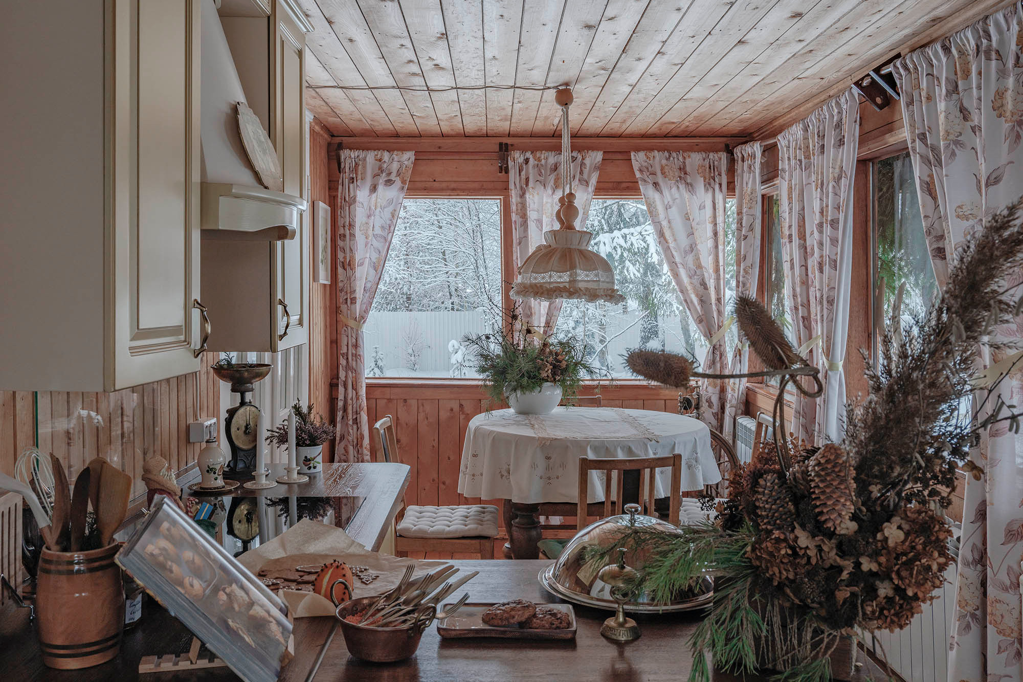 зимний декор дачный декор