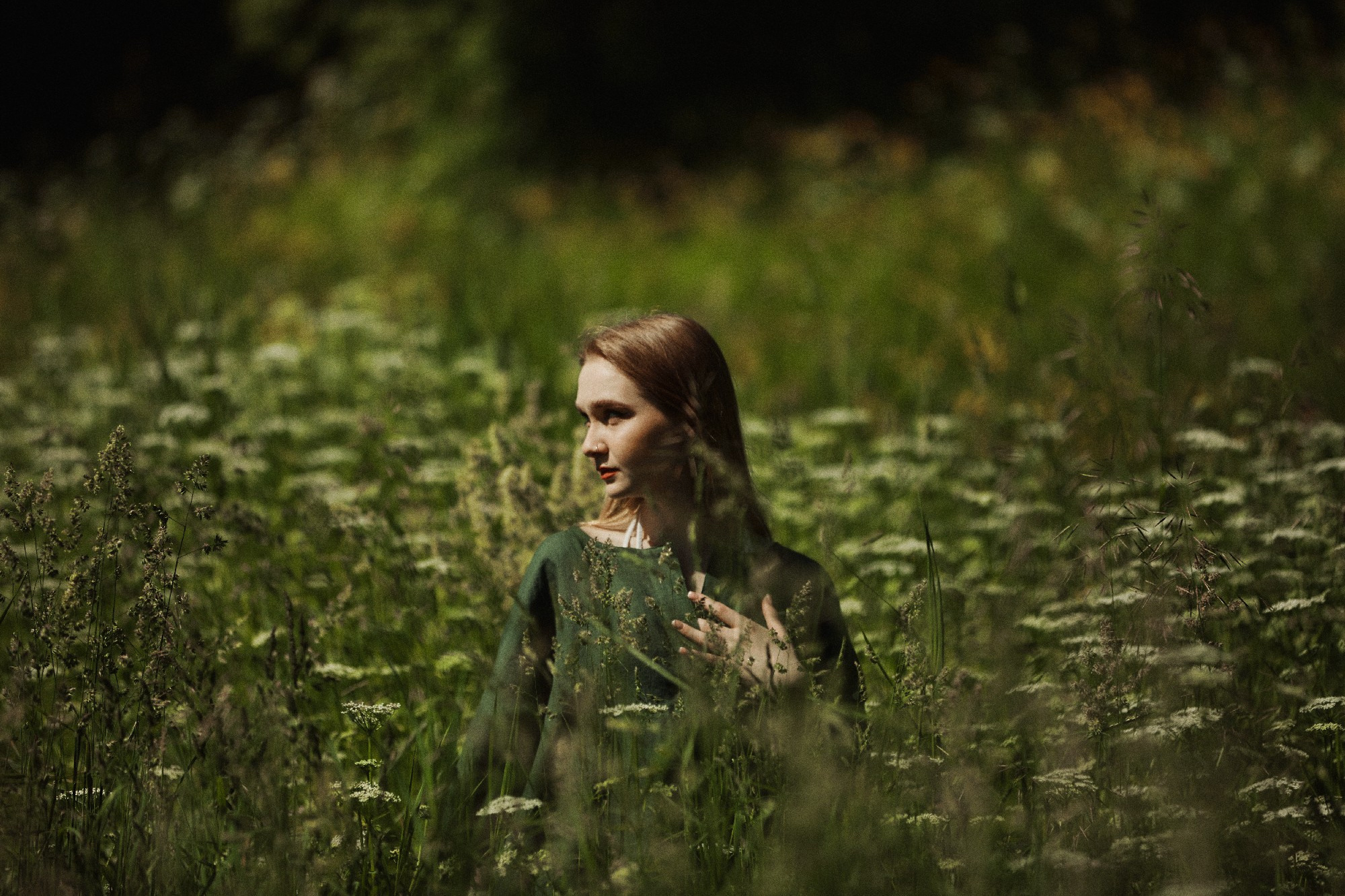 Портретная съёмка СИНИОКО в Павловске с Надеждой из ARLETTE MANAGEMENT. Одежда из Санкт-Петербурга СИНИОКО