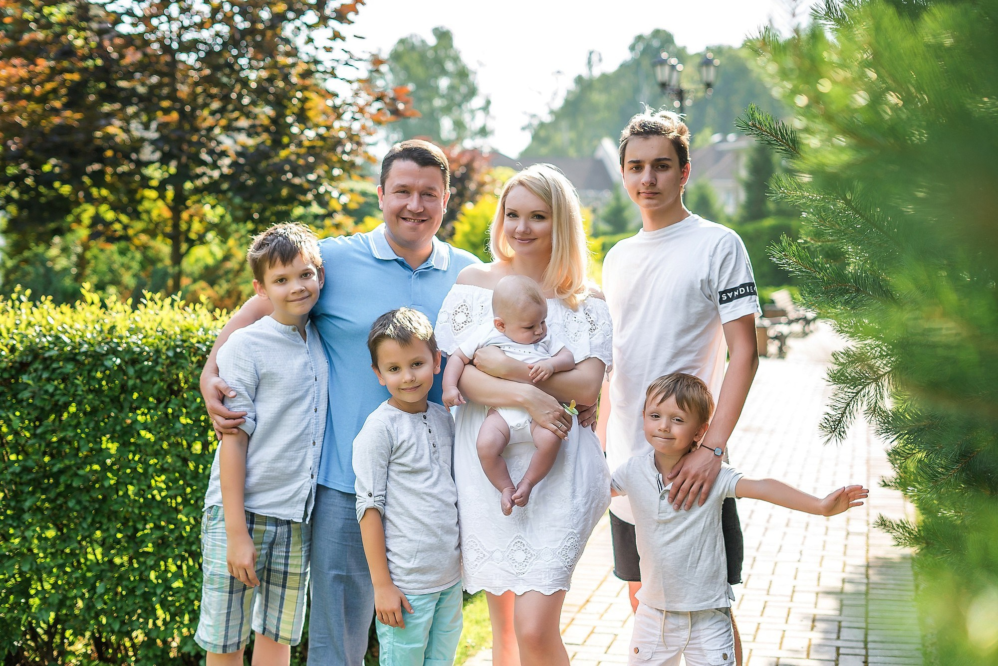 Семейная съемка многодетной семьи. Детский и семейный фотограф в Москве Катерина Орлова