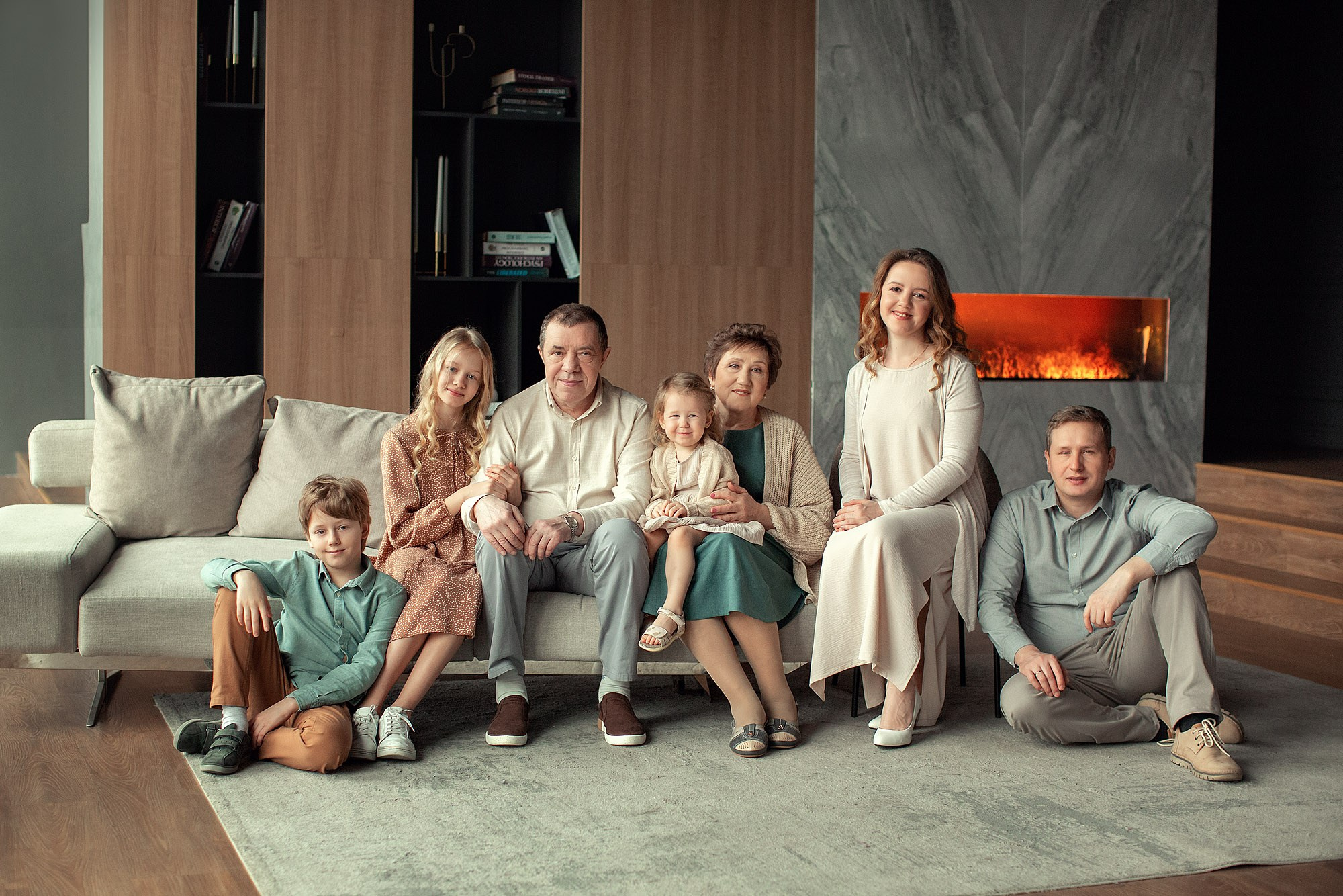 Фотосессия большой семьи. Семейный фотограф Татьяна Надеждина | Москва, Московская область, Ярославль