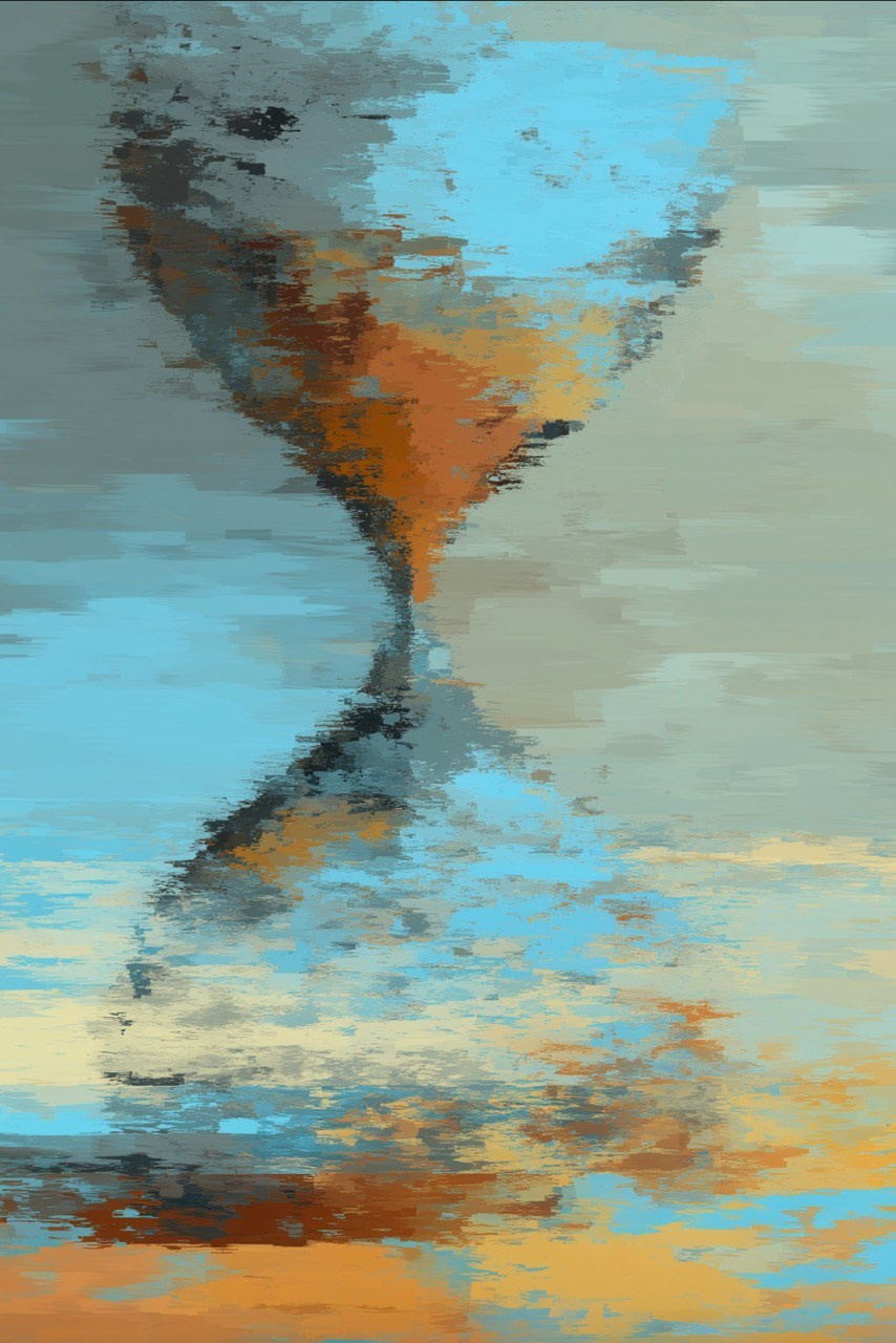 Авторская абстрактная картина «Время» в современном интерьере, художественное полотно, отражающее течение времени, глубину и философское восприятие пространства.Abstract artwork “Time” in modern interior, contemporary conceptual painting exploring flow, continuity and perception of time.