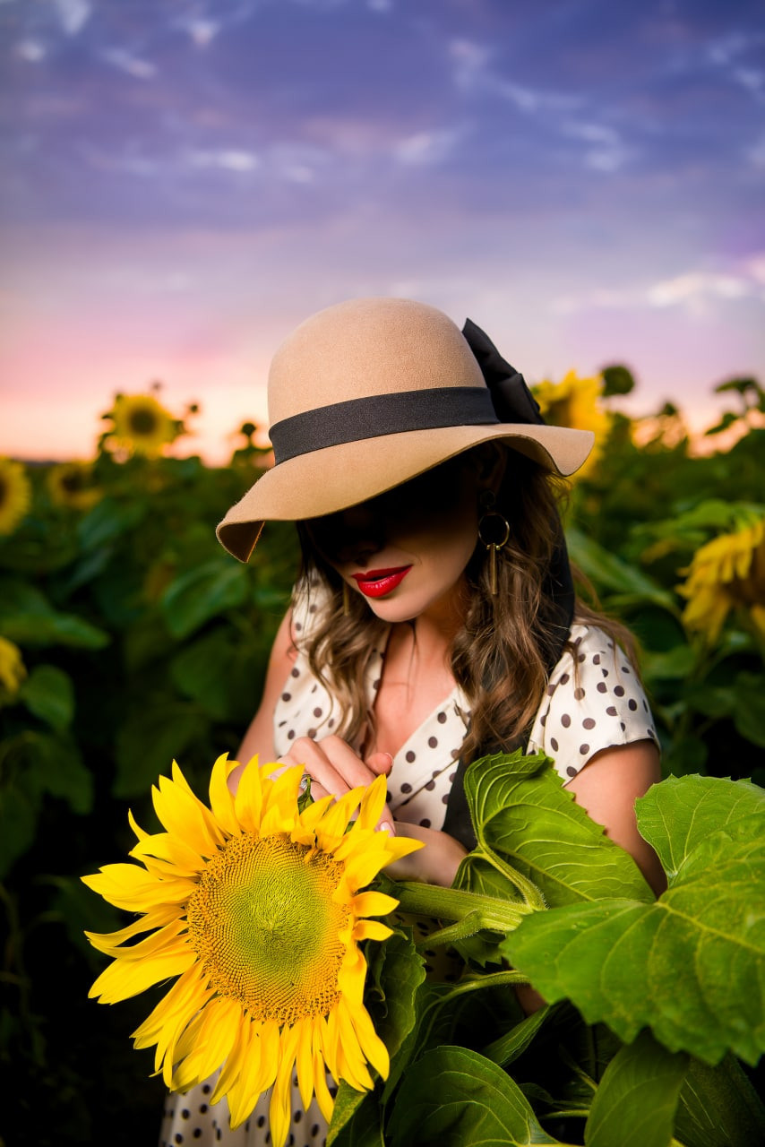 Съёмка на закате