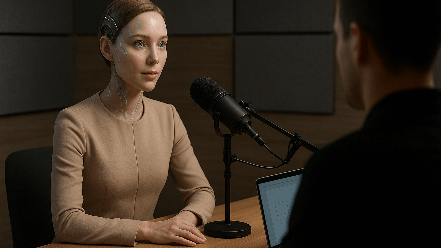 Художественный образ нейросети — интервьюера