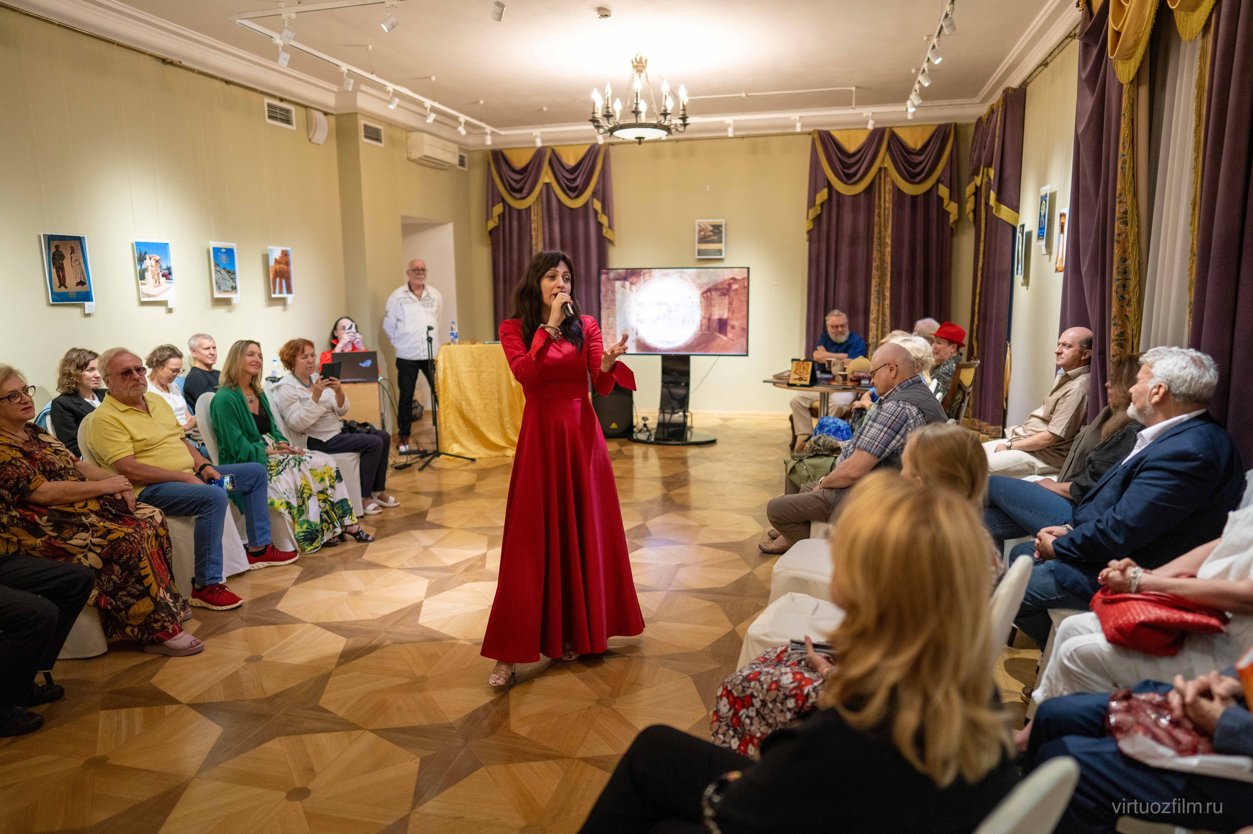 Съёмка творческой встречи с Андрэ Роллана