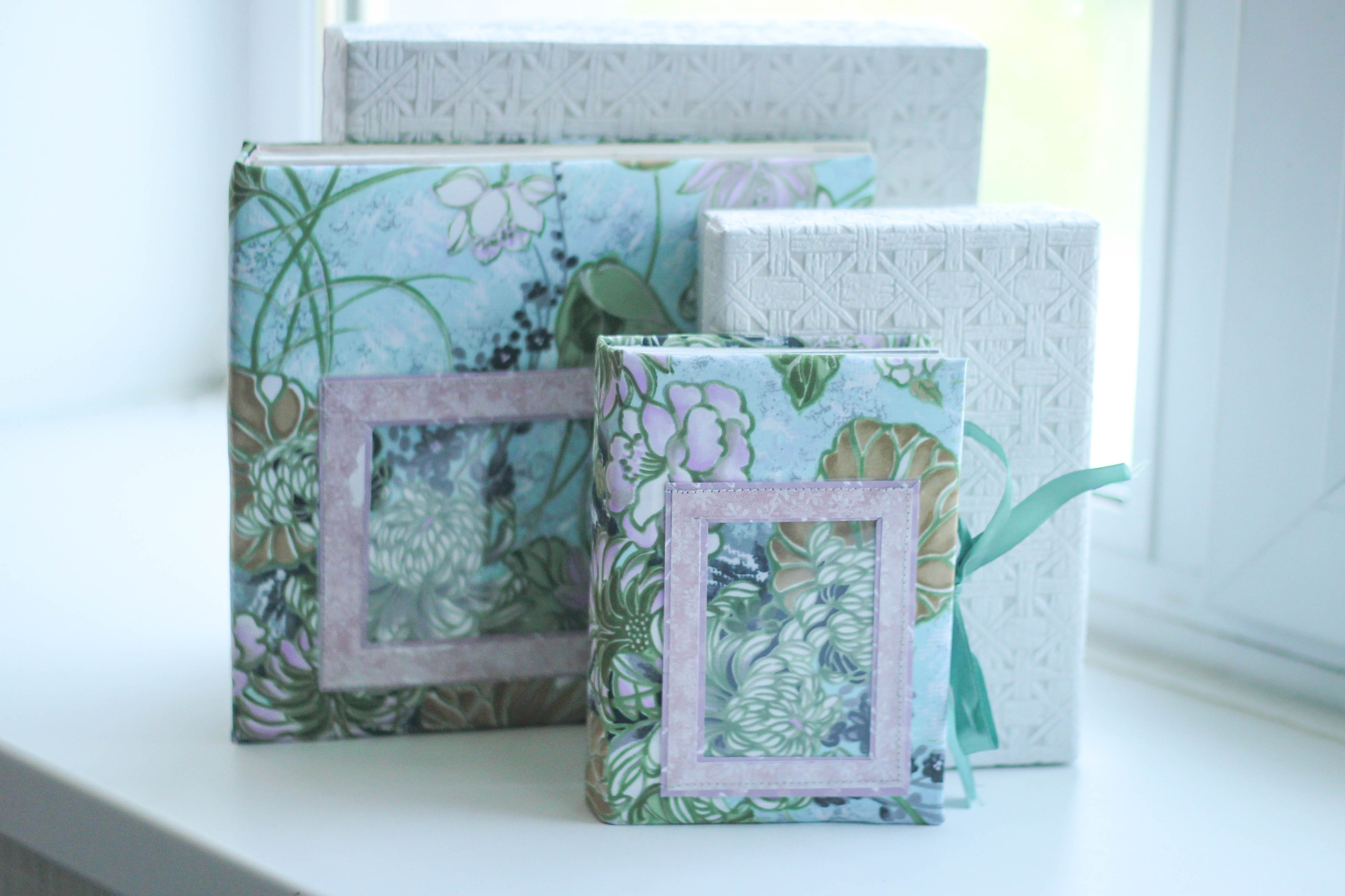 Свадебные фотоальбомы в тканевой обложке