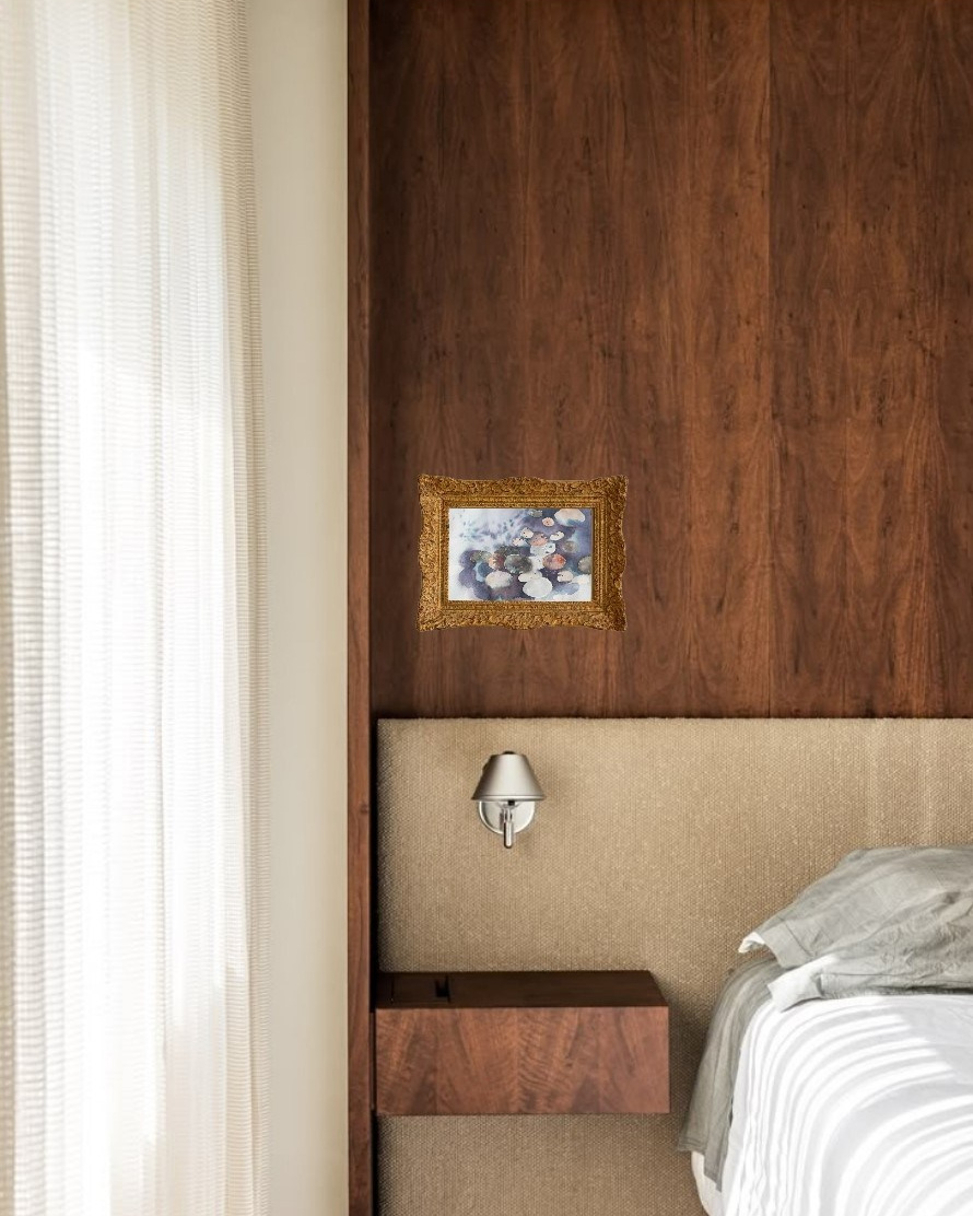 София Гольцева «Watercolor small.water lilies N1». Декор для дома