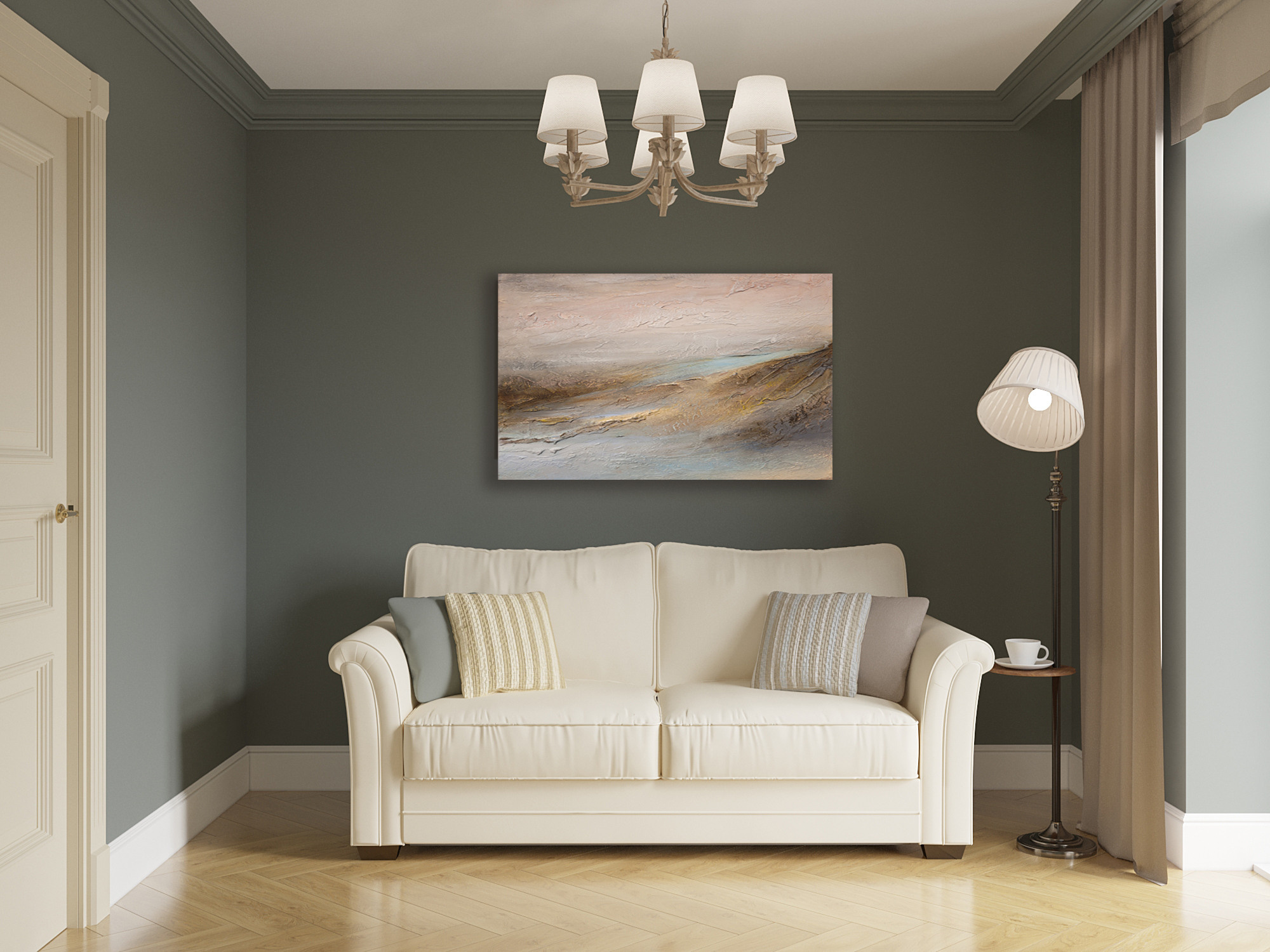 Abstraktion 2. Strukturierte Gemälde für den Innenraum