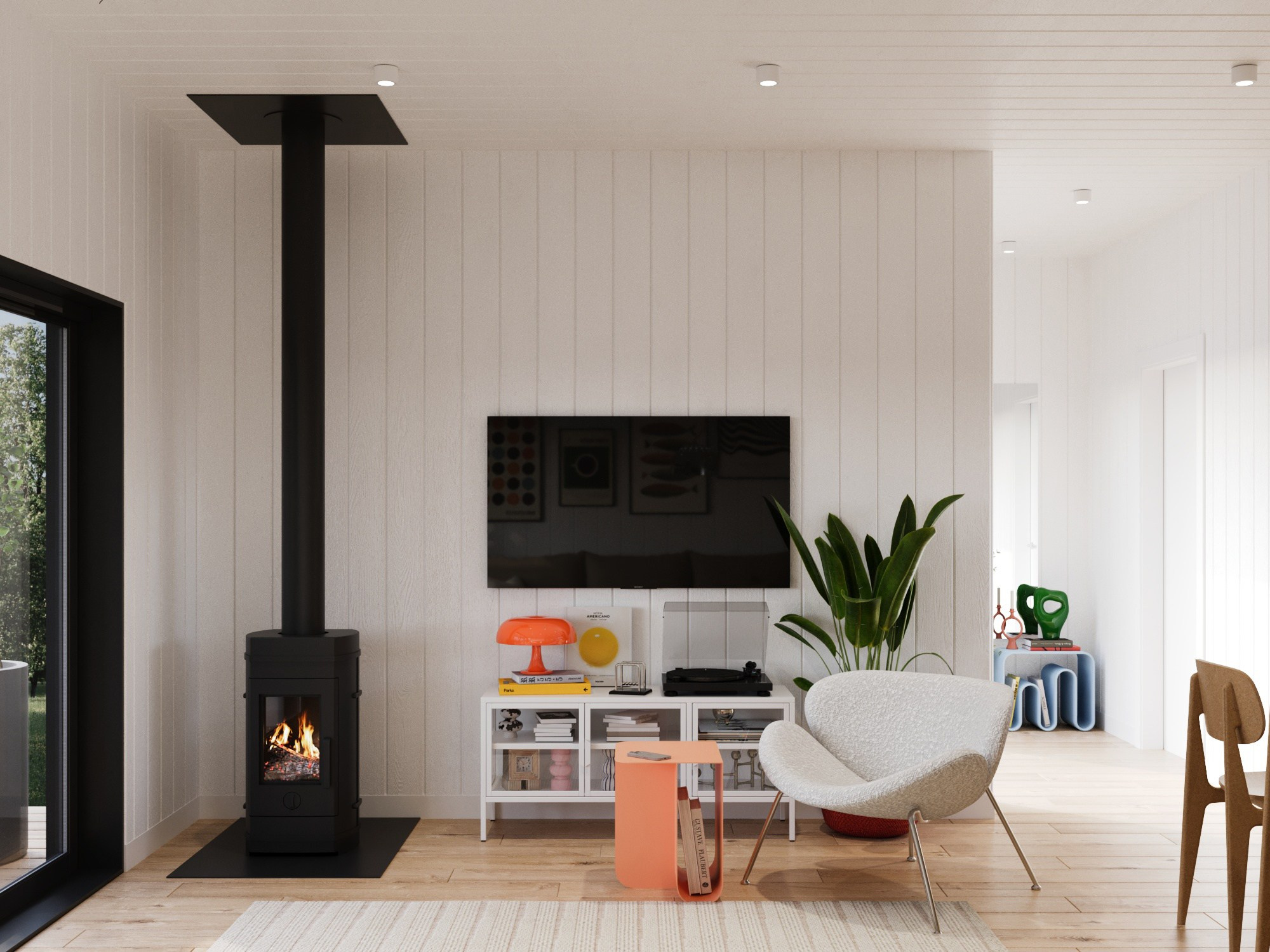 Интерьер дома в Карелии. Полякова Екатерина — дизайнер интерьера, архитектор